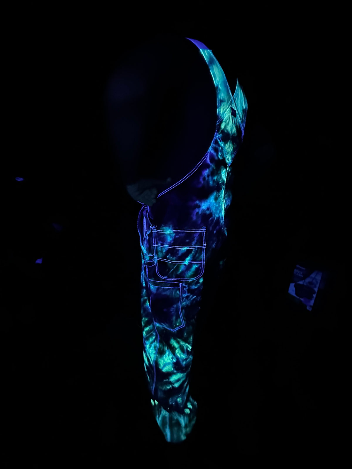 42x34 Bioluminescent Surge Dickies Overalls-UV Reactive