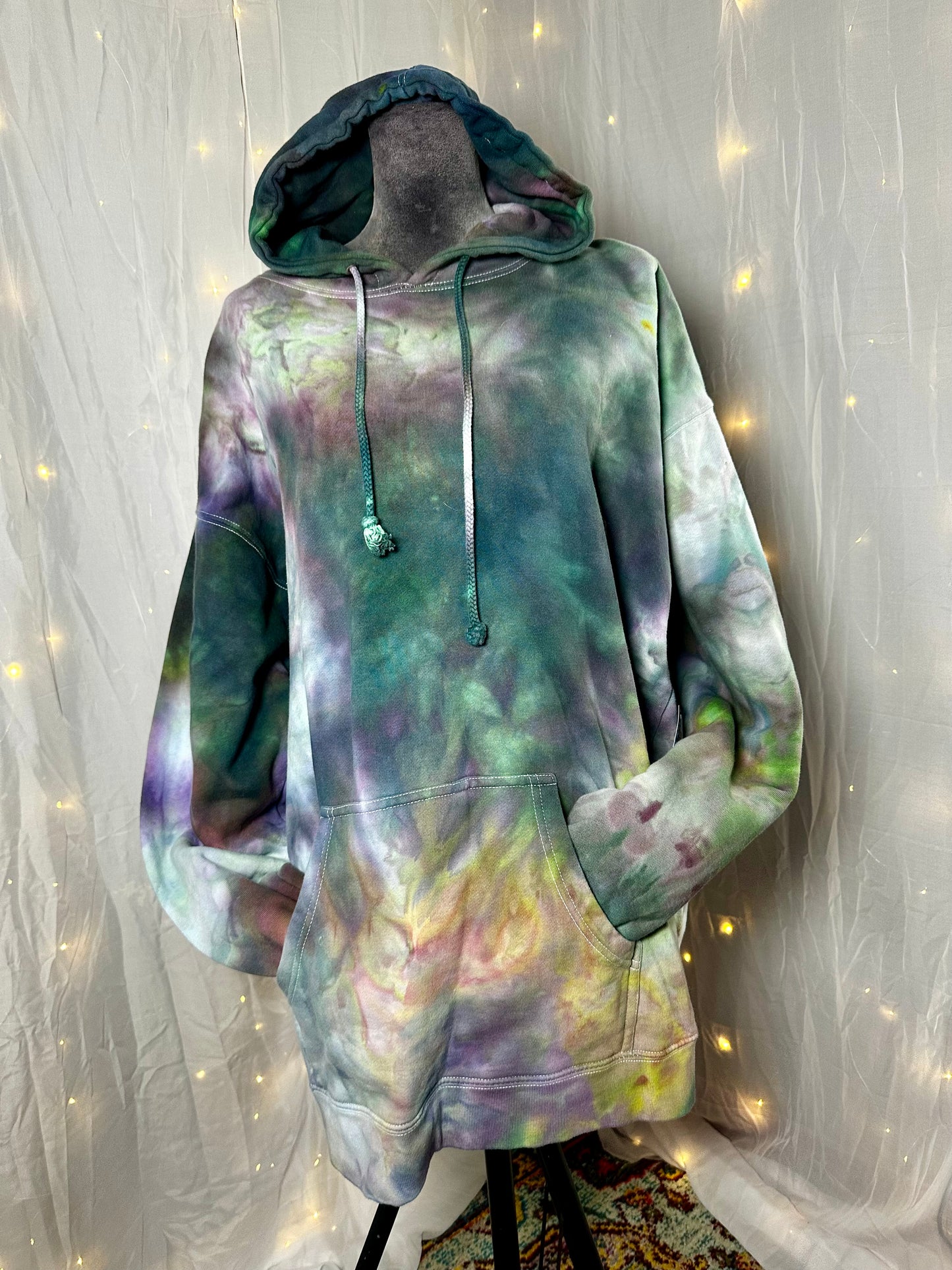 3XL Smoky Opal Ice Dye Hoodie
