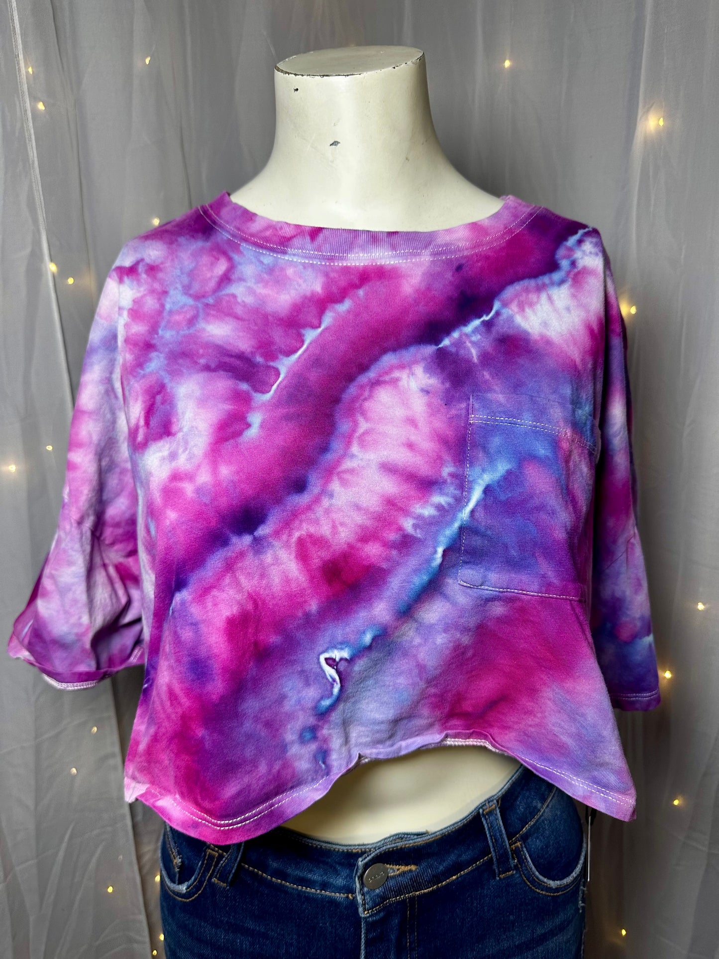 Large Galactic Dreamwave Crop Top