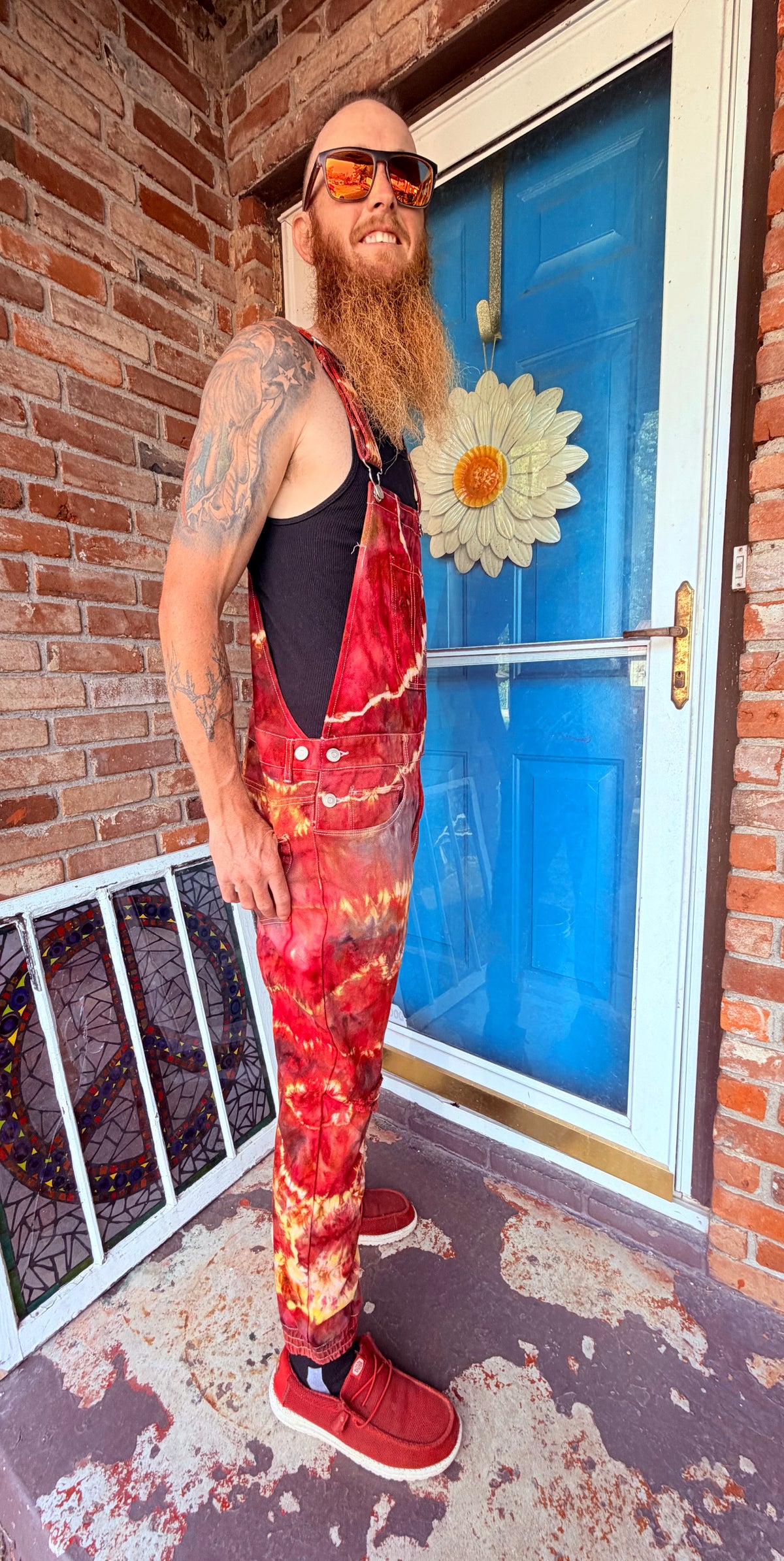Hellbent & Tie-Dyed Overall Bibs *Upcycled*