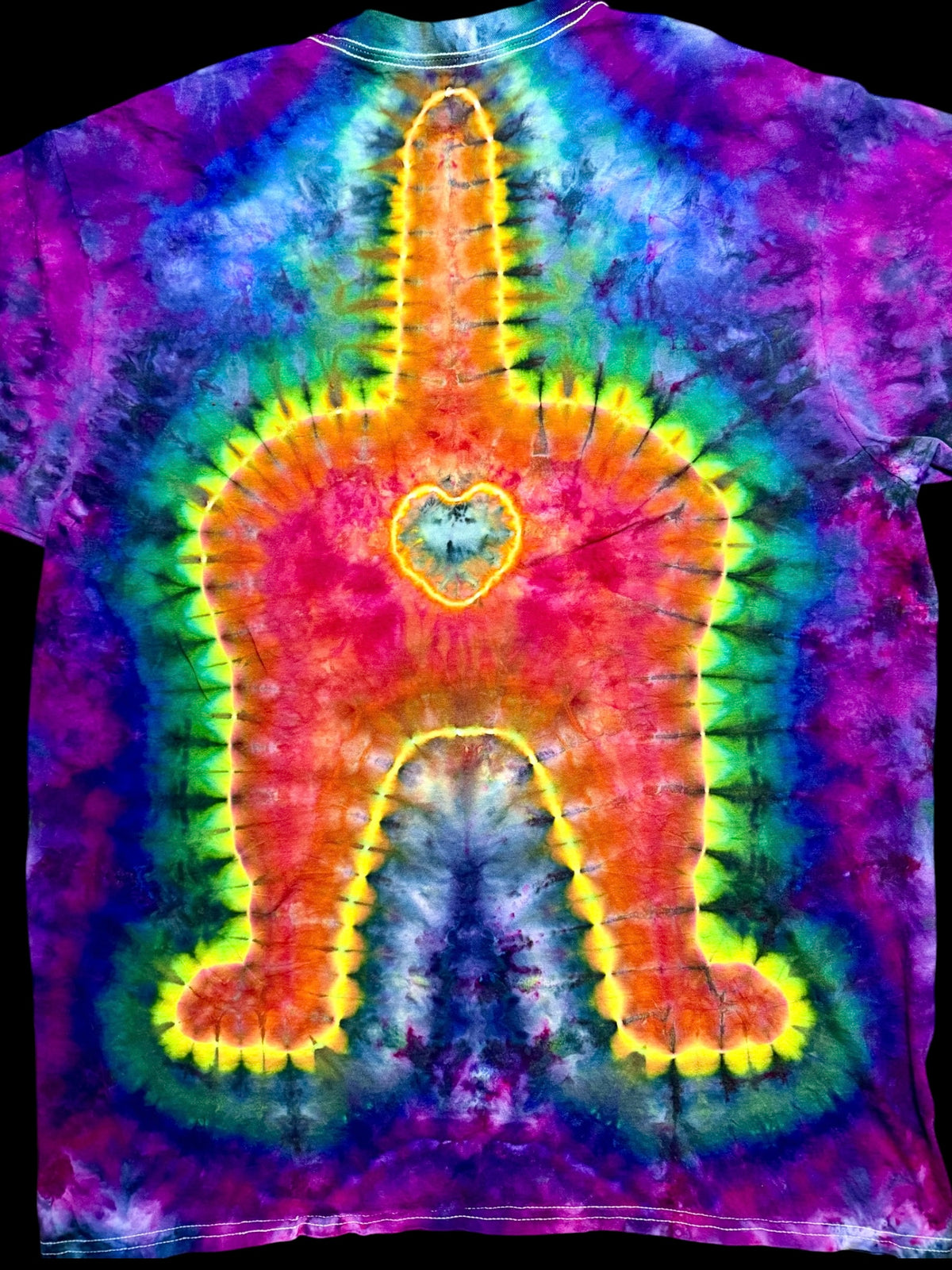 XL Rainbow Rave “Purrfectly Cheey” Kitty Tee
