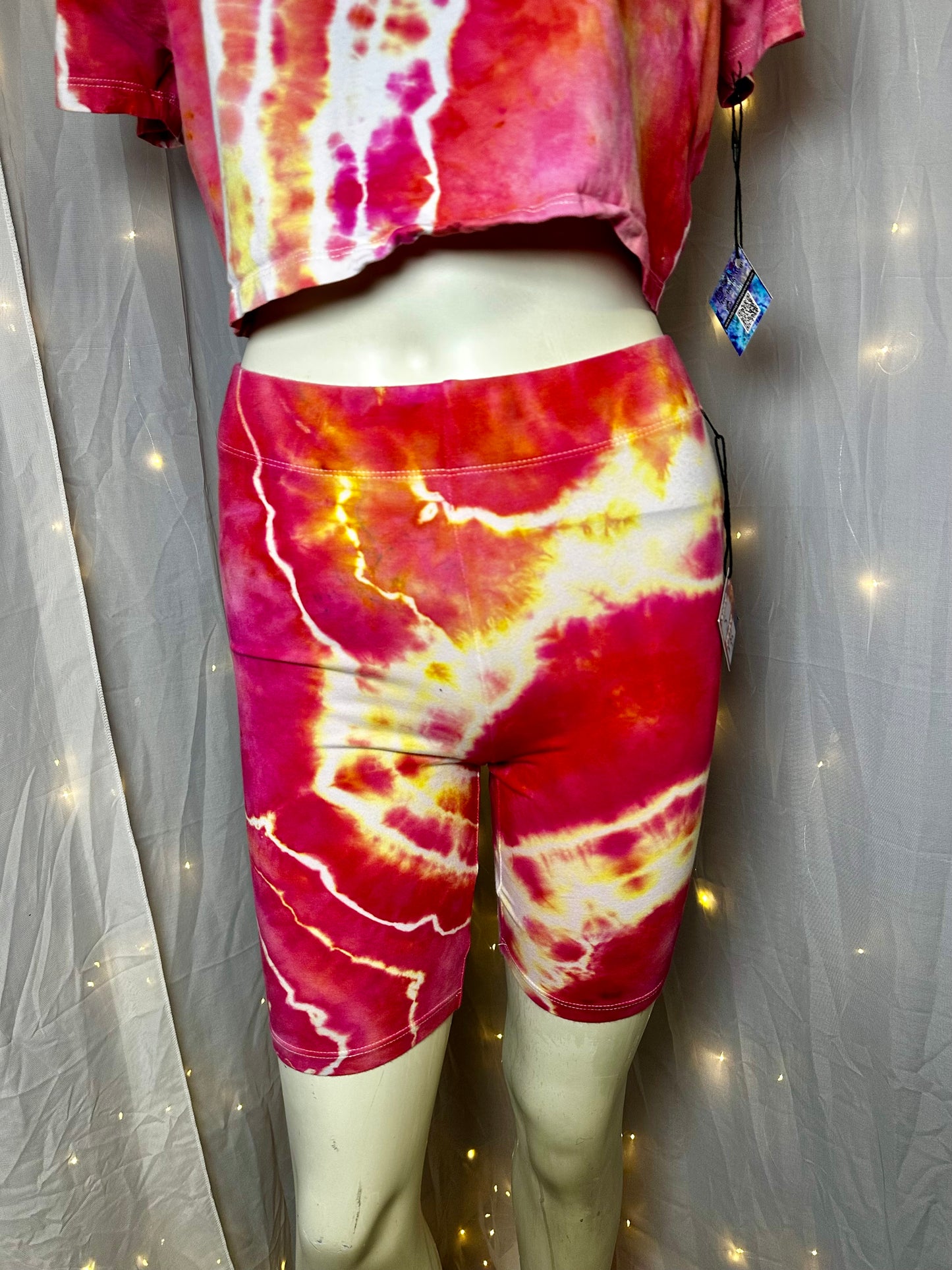 Flamingo Flash Biker Shorts