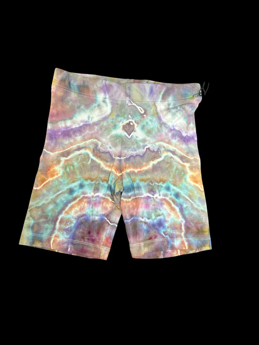 Small Iridescent Agate Flow Biker Shorts