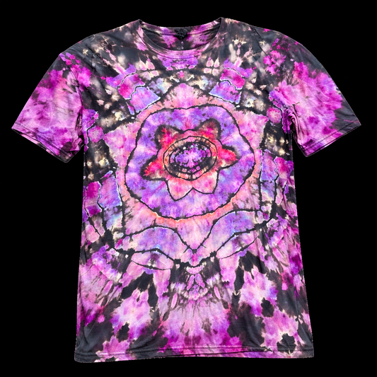 XL Violet Vortex Reverse Dyed Tee