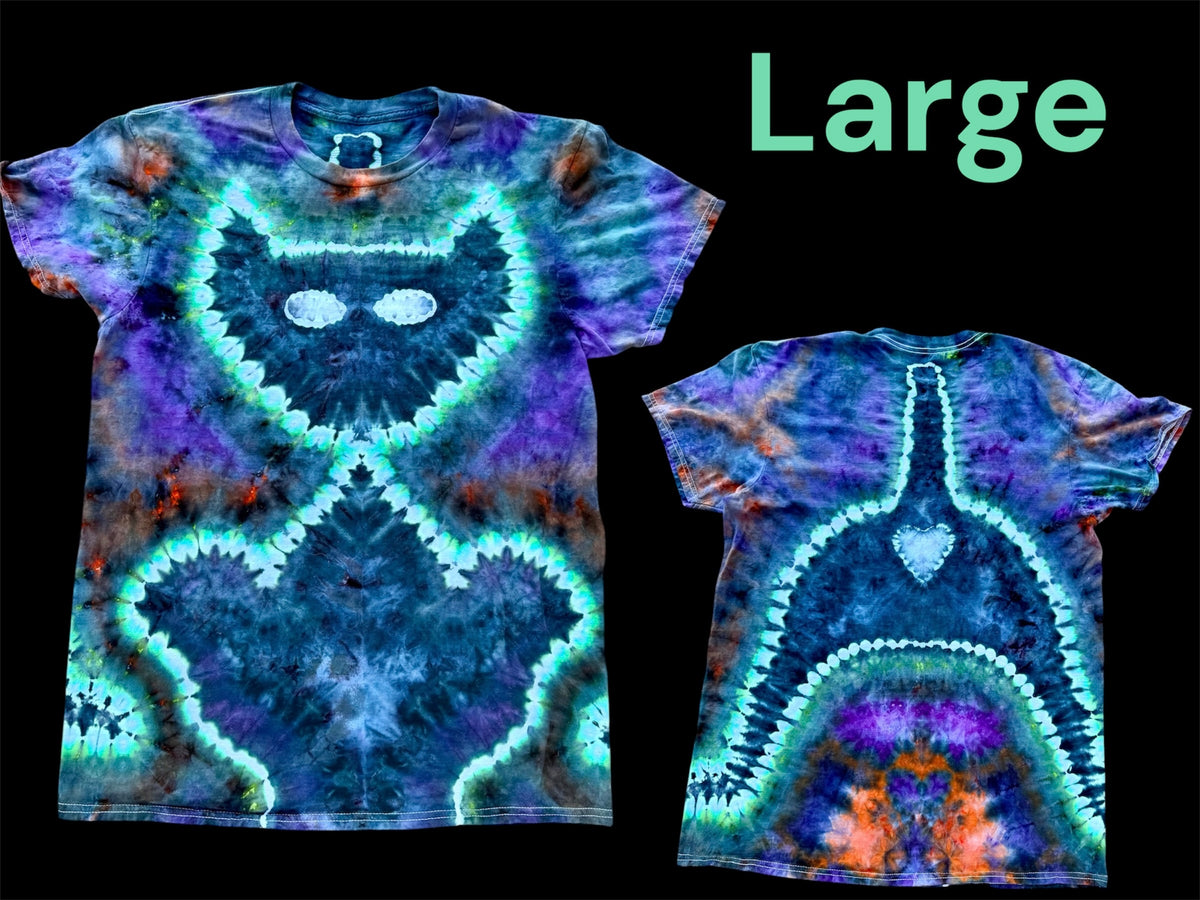 Large Wicked Glow Purrfectly Cheeky Kitty Tee *UV Reactive*