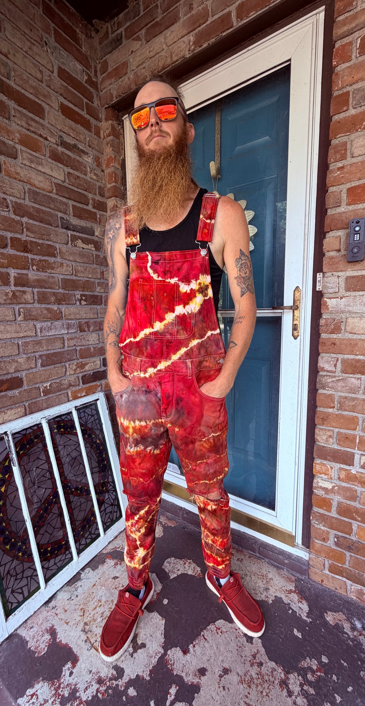 Hellbent & Tie-Dyed Overall Bibs *Upcycled*