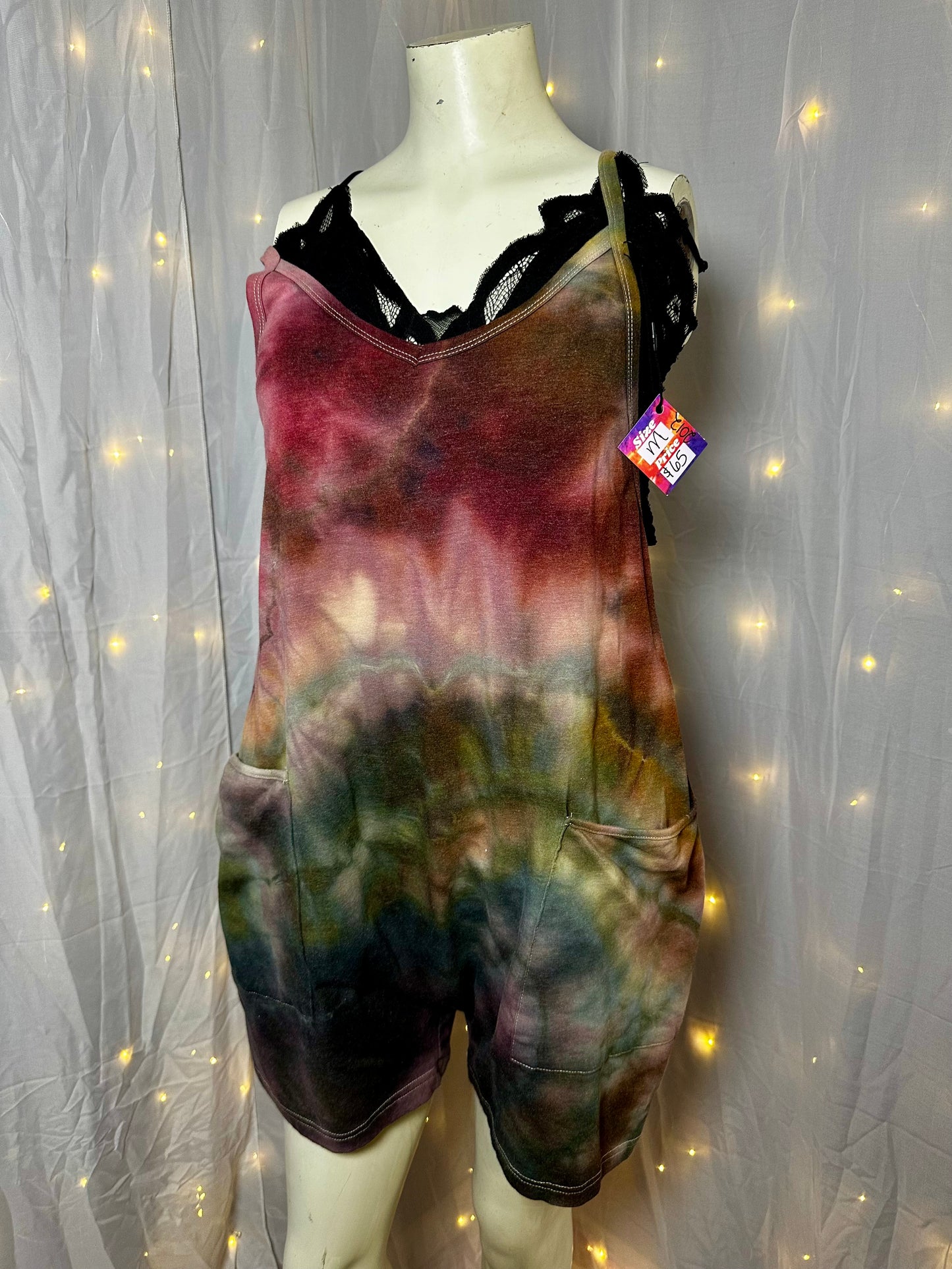 Medium Retro Rustic Rainbow Romper