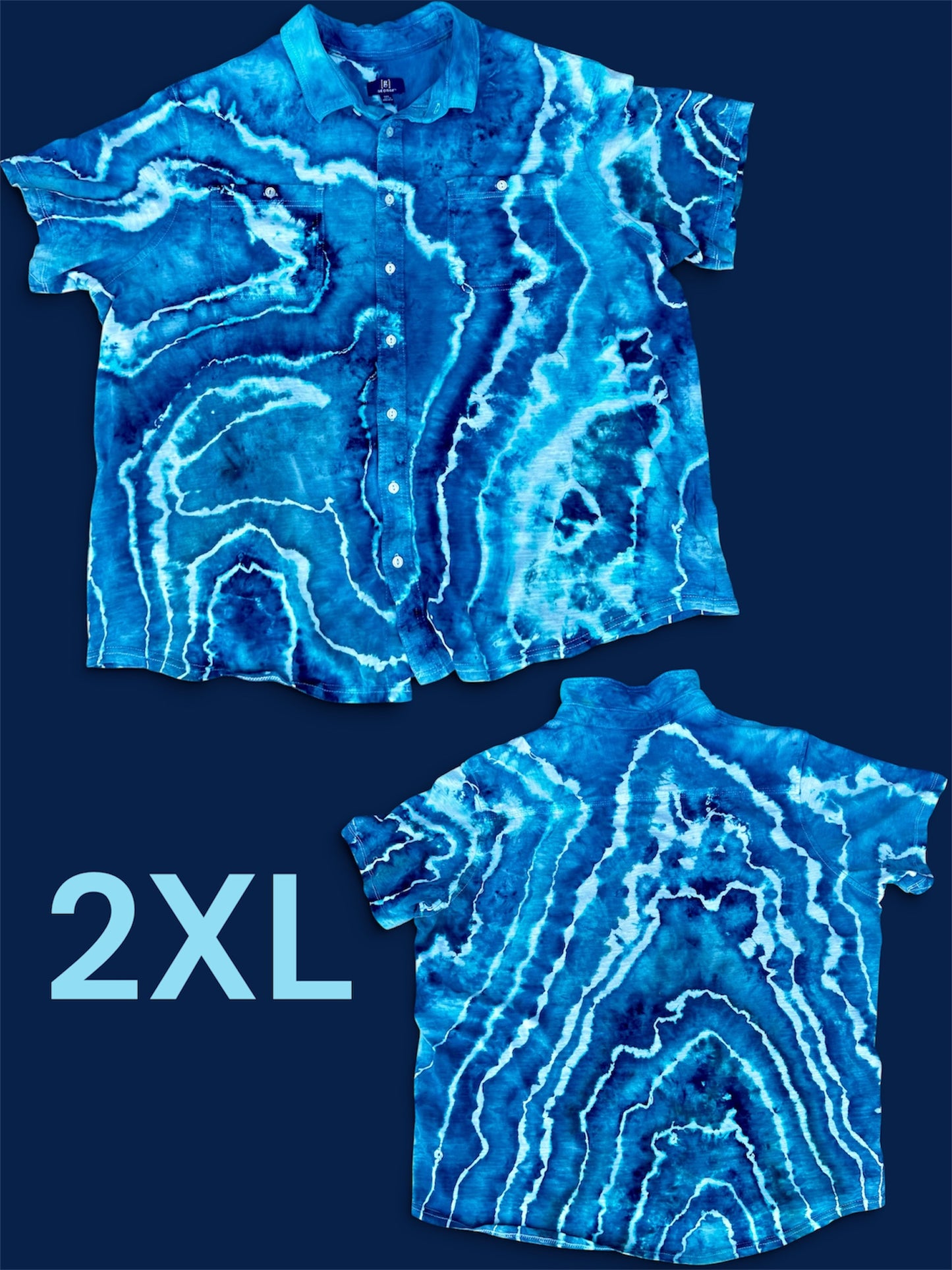 2XL Deep Water Dreams Button Down