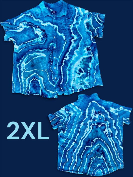 2XL Deep Water Dreams Button Down
