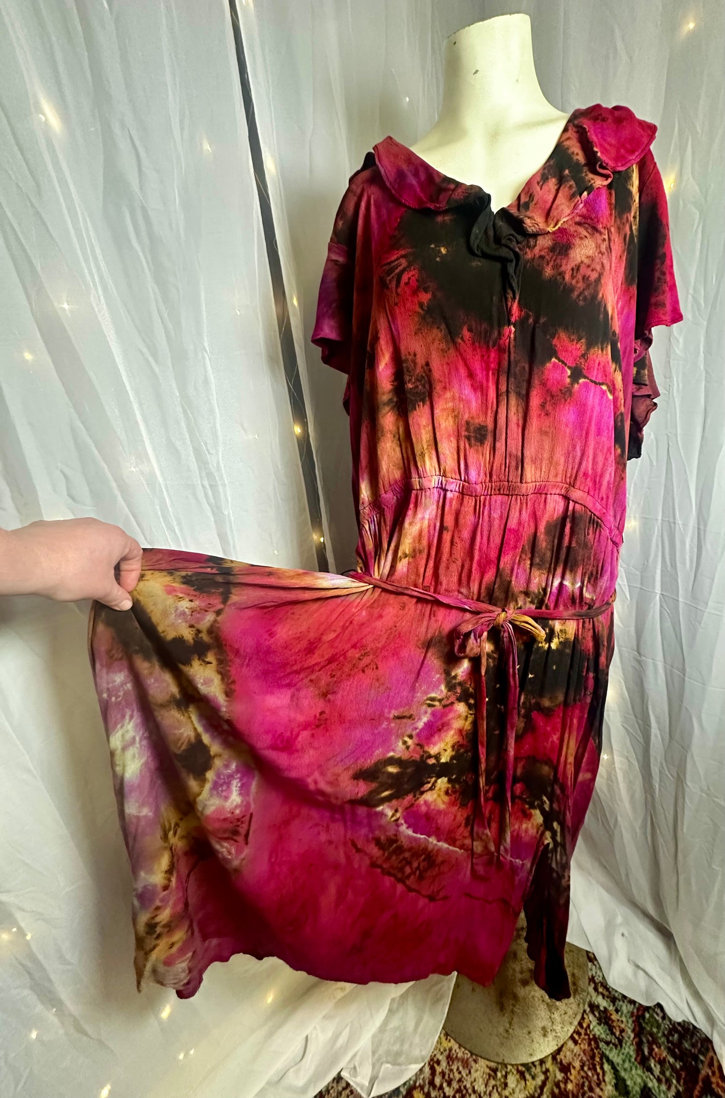 4X Rustic Berry Bloom Dress