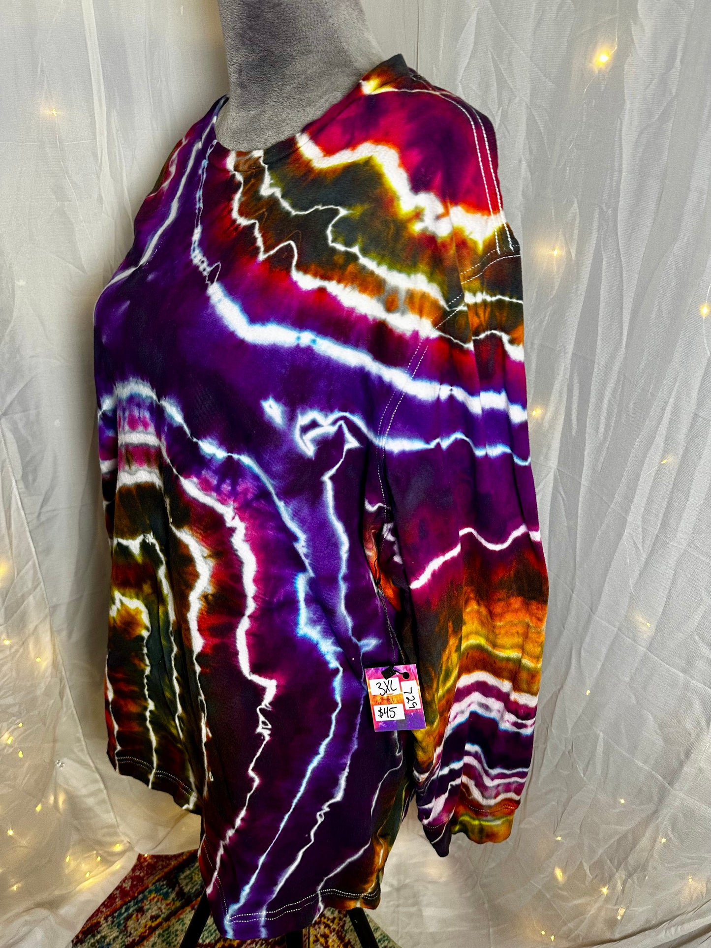 3XL Desert Sky Geode Long Sleeve T-Shirt