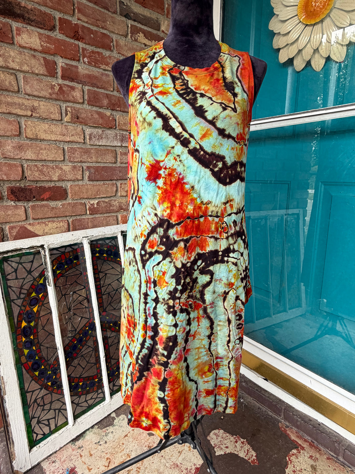 Large Autumn Aurora Swing Dress