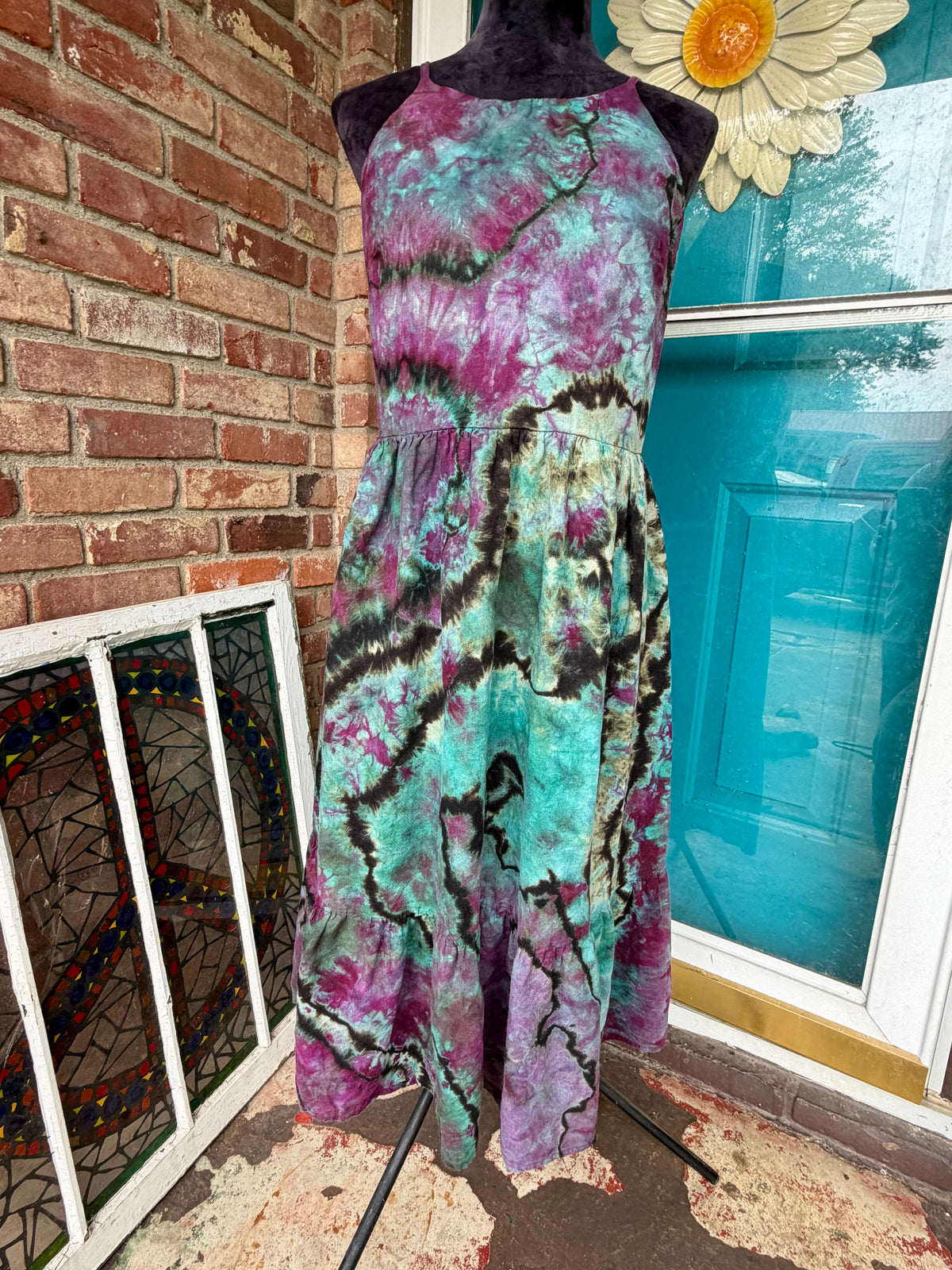 Cosmic Wildflower Corset Midi Dress