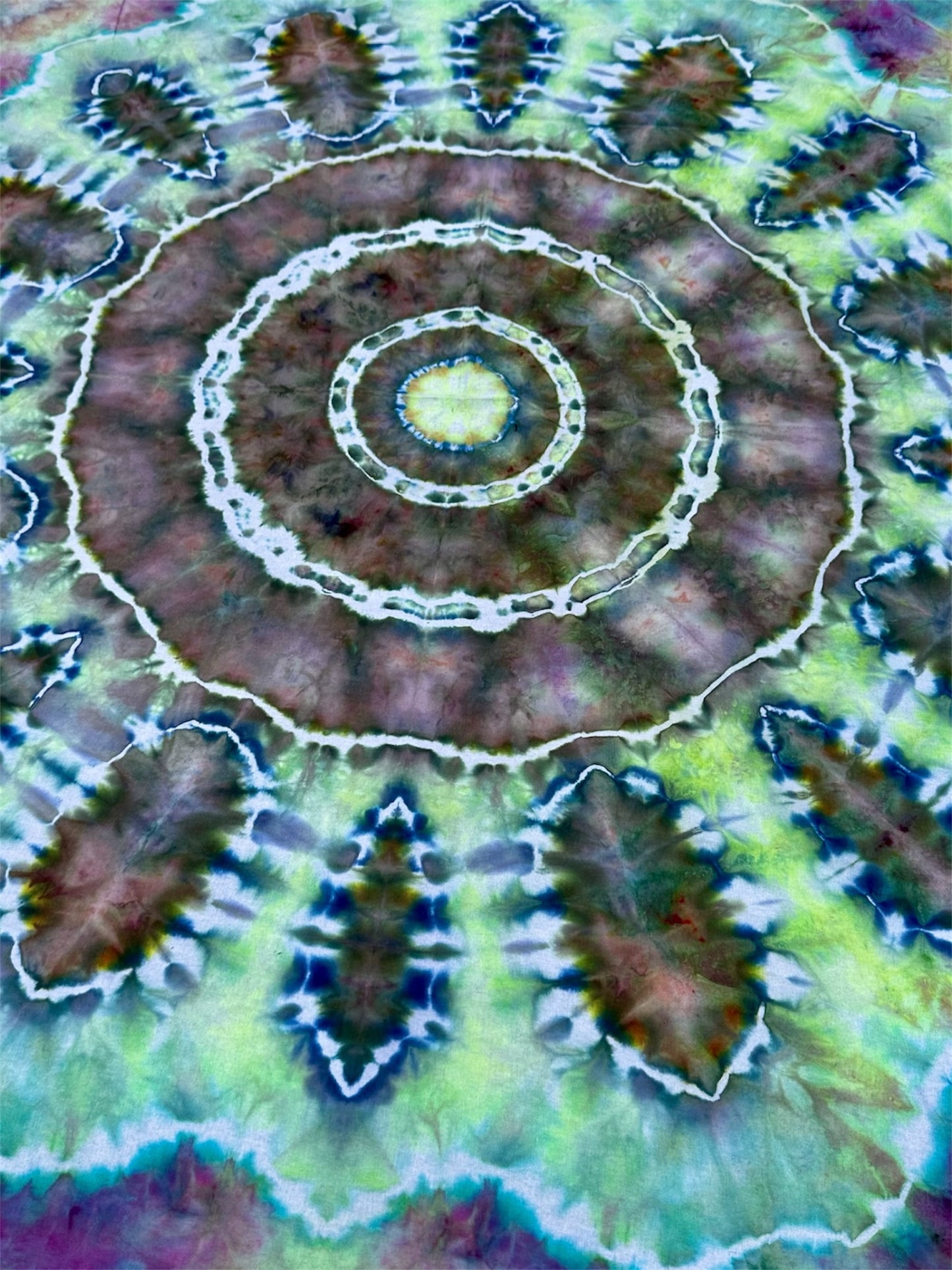 Moonlit Moss Mandala Tapestry *UV REACTIVE*