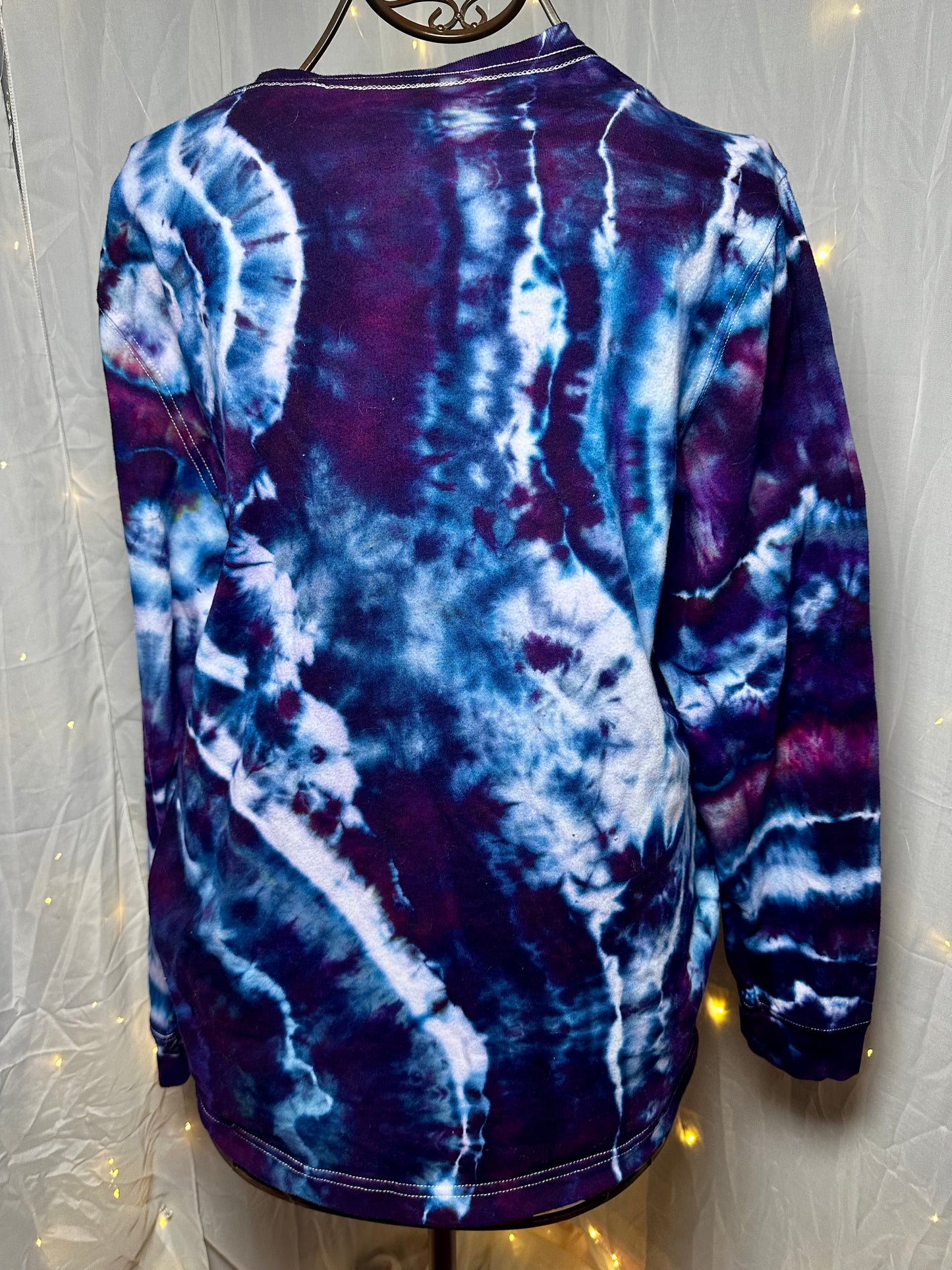 Large Indigo Lightening Surge Long Sleeve Tee