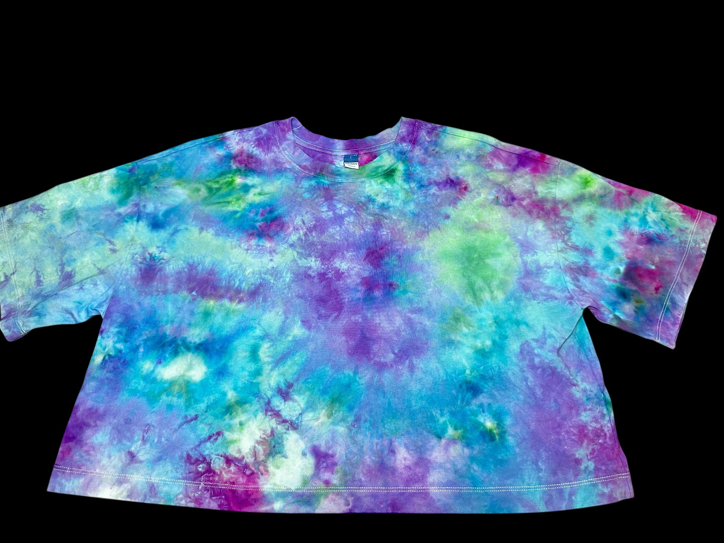Large Seafoam Galaxy Crop Top
