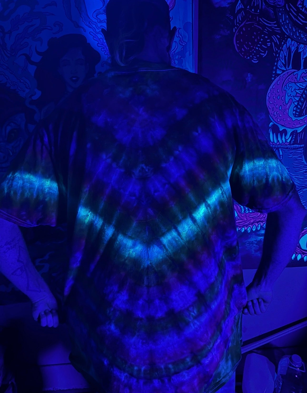 2XL Neon Halloween Vortex Tee *UV Reactive*