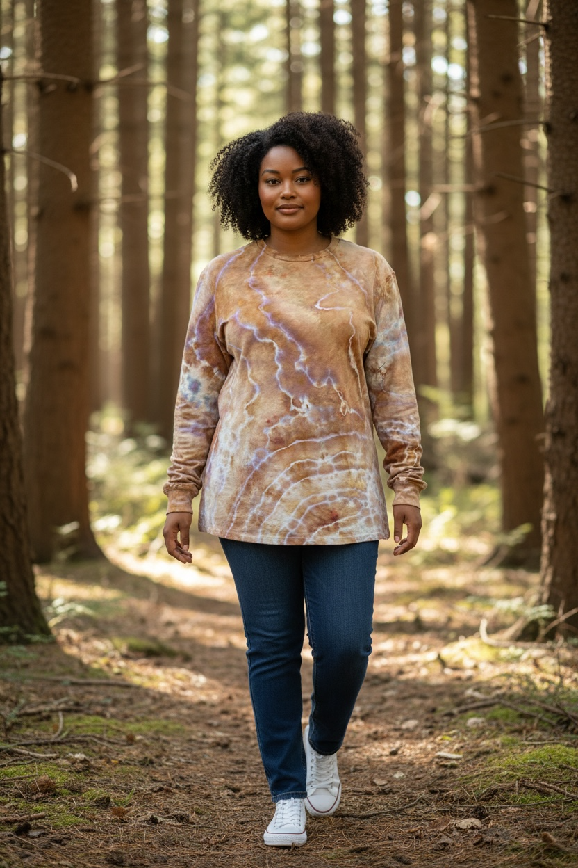 XLT Warrior Princess (HWI) Geode Long Sleeve Tee-Earthy Tones