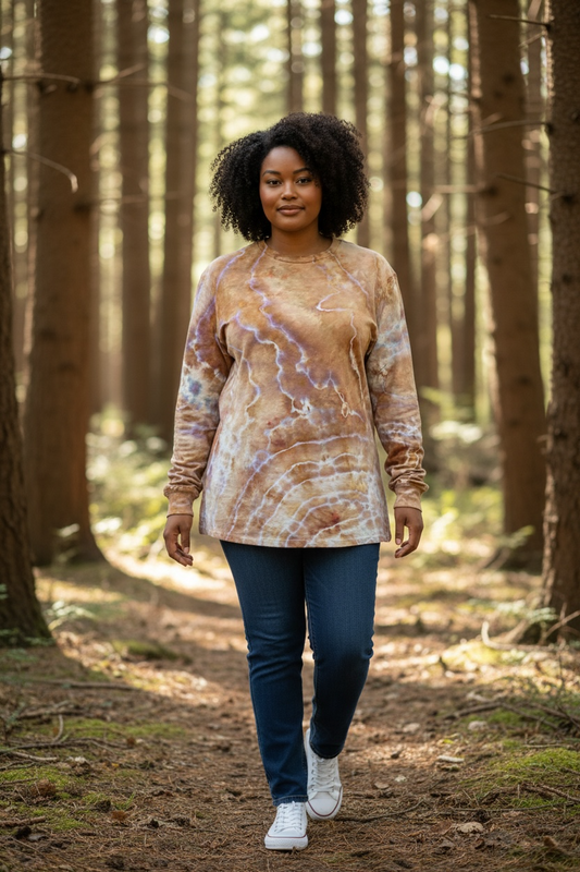 XLT Warrior Princess (HWI) Geode Long Sleeve Tee-Earthy Tones