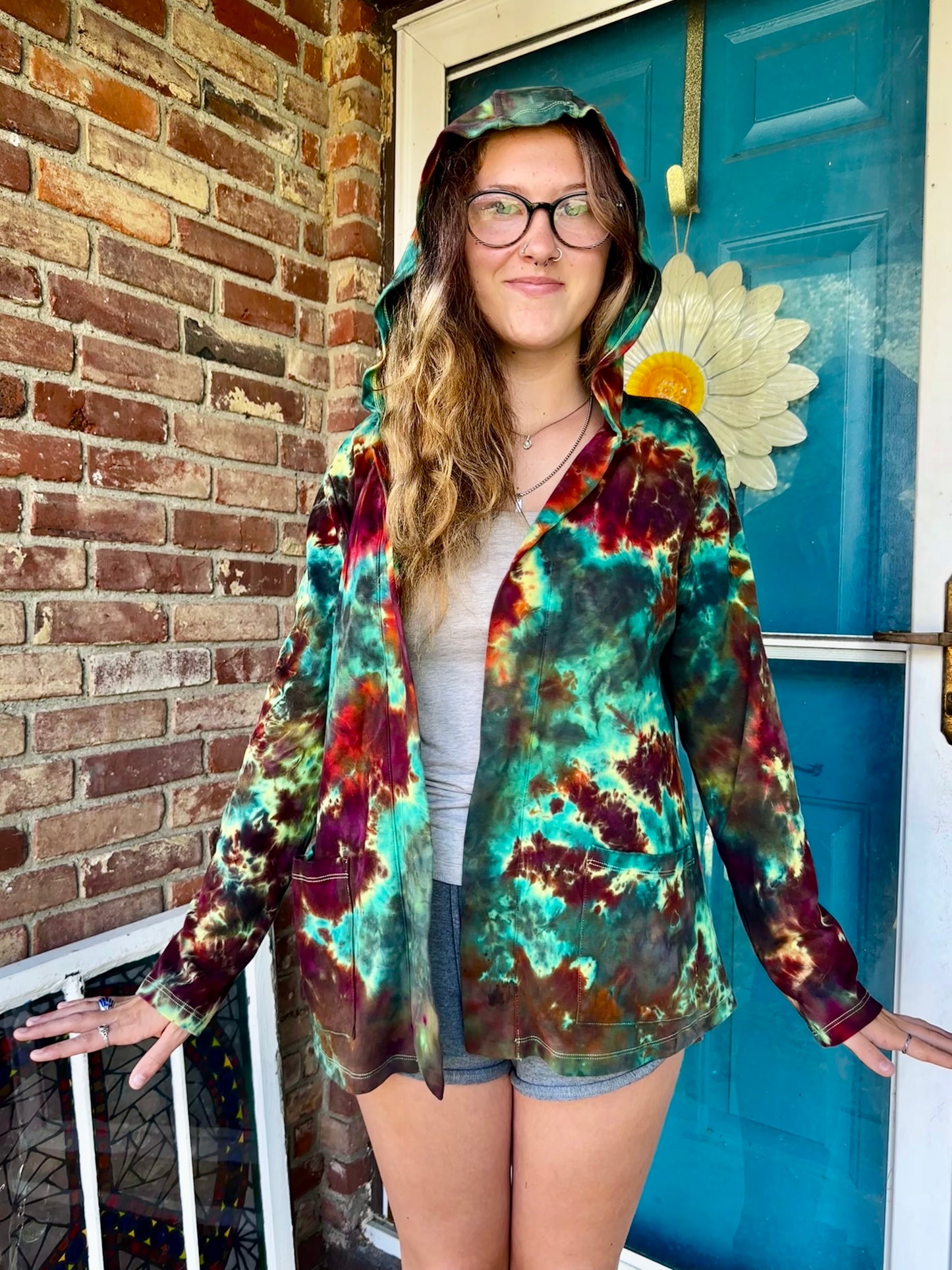 Woman’s Medium Groovin’ Bear Cardigan Jacket