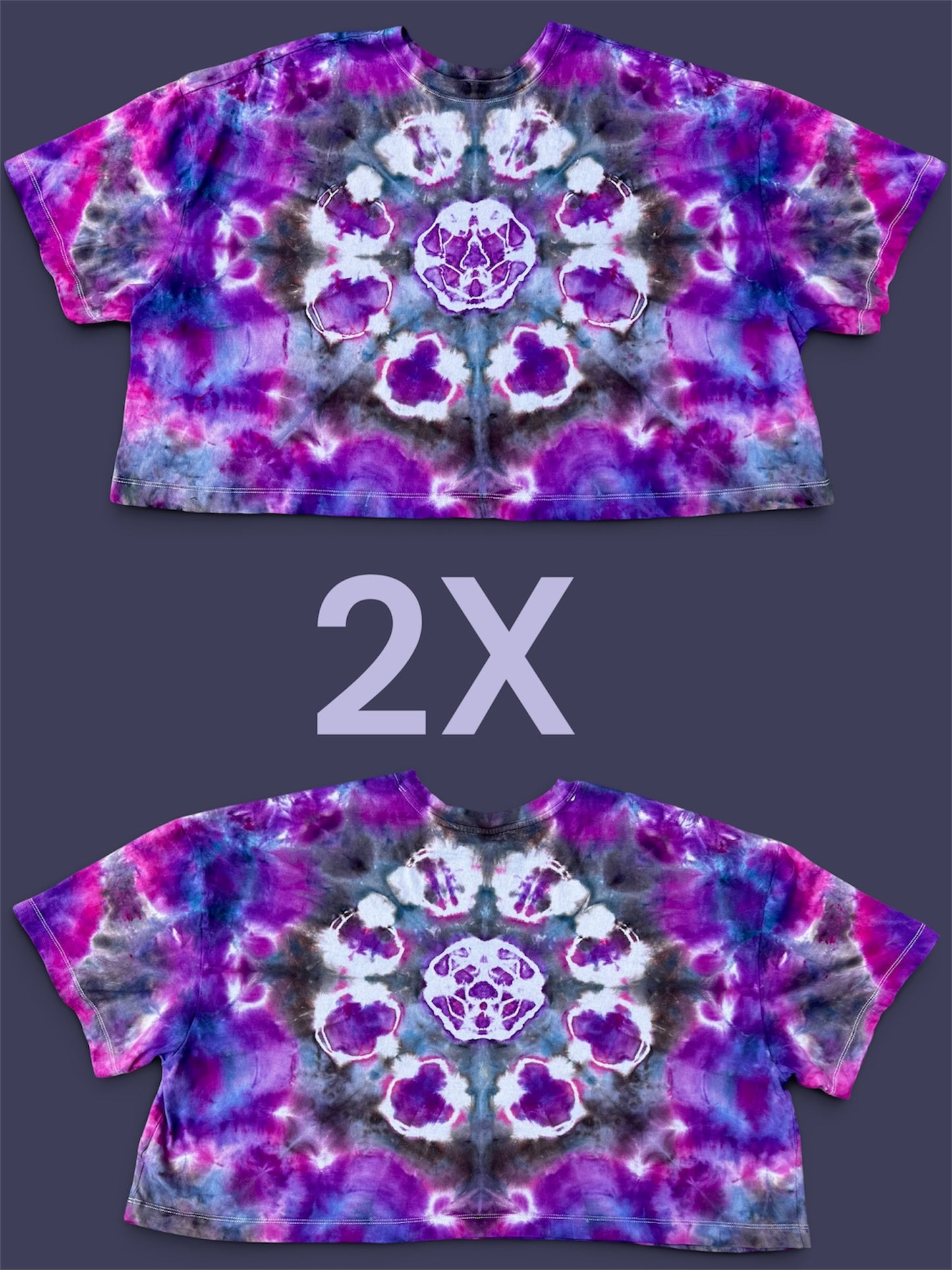 2X Moonflower Mandala Crop Top