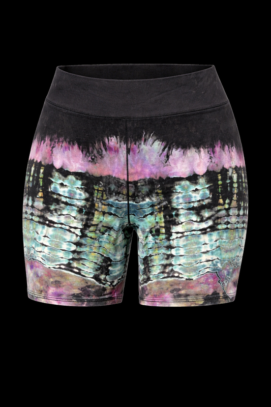 Medium/Large Sea Glass Shell Biker Shorts