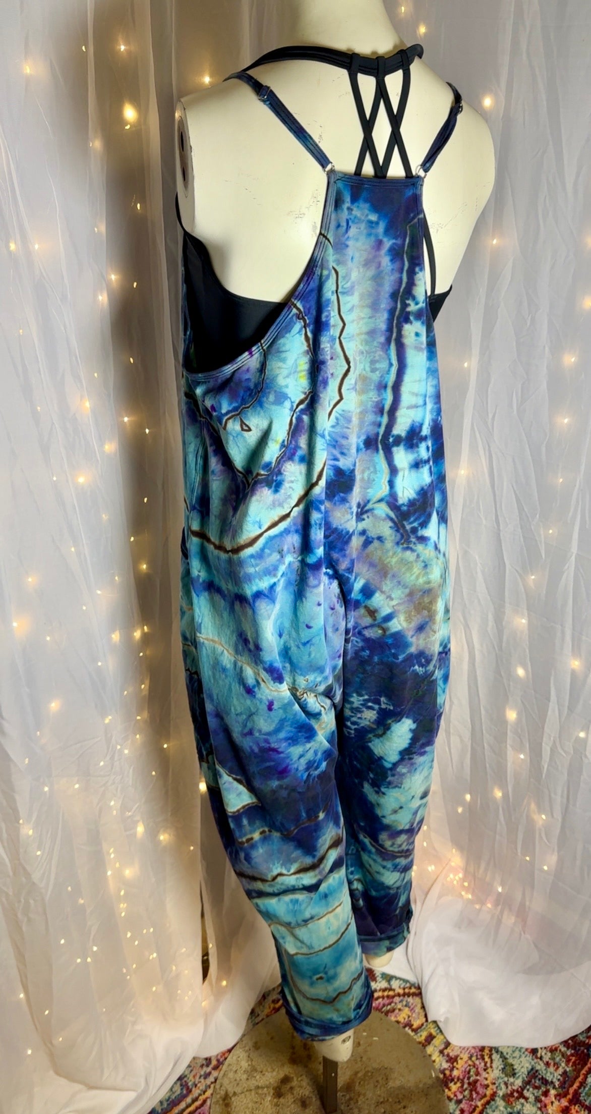 Large Dreamy Nights: Indigo Wave Wanderer Harlem Jumper