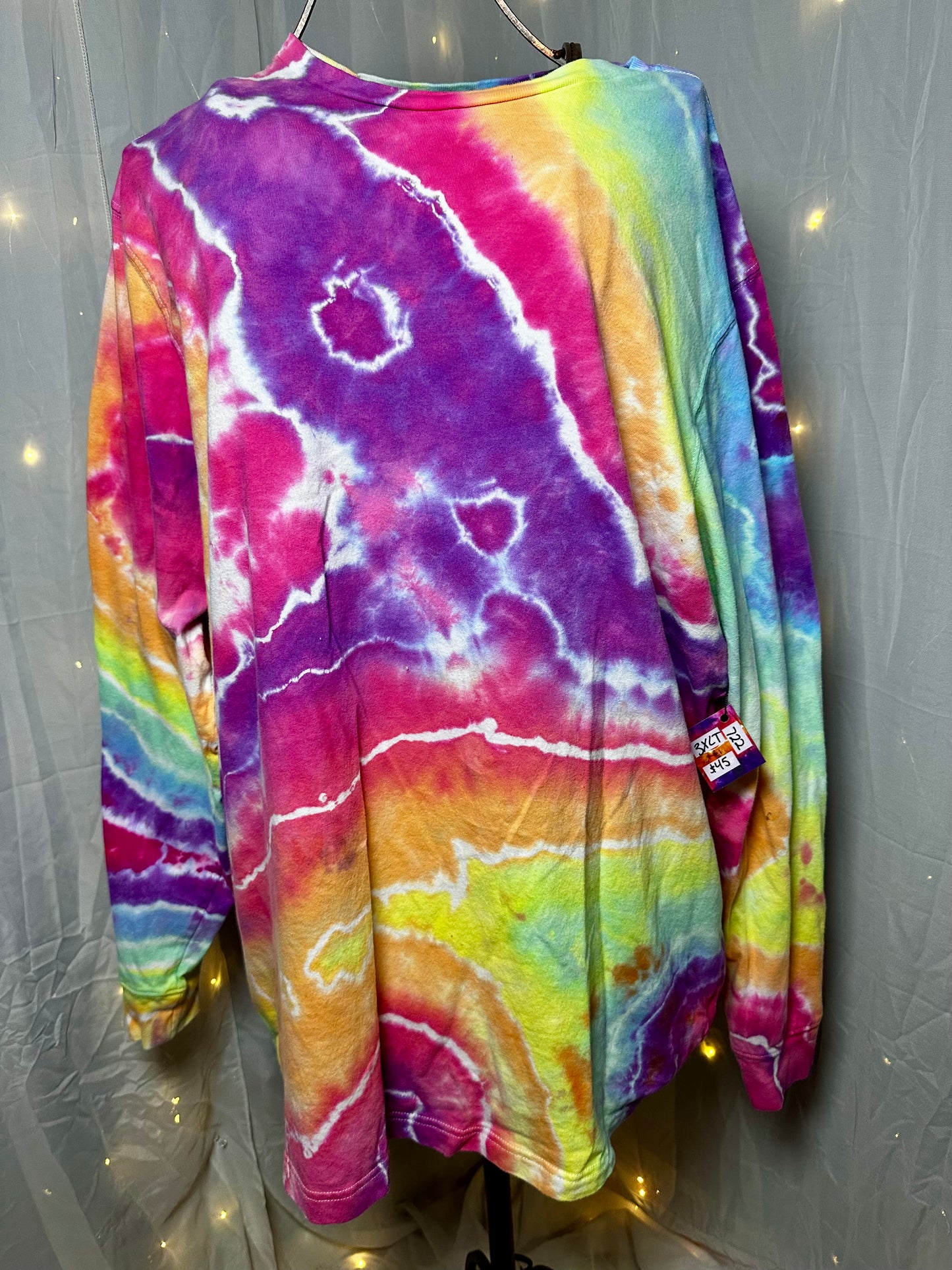 3XLT Neon Daydream Current Long Sleeve Tee