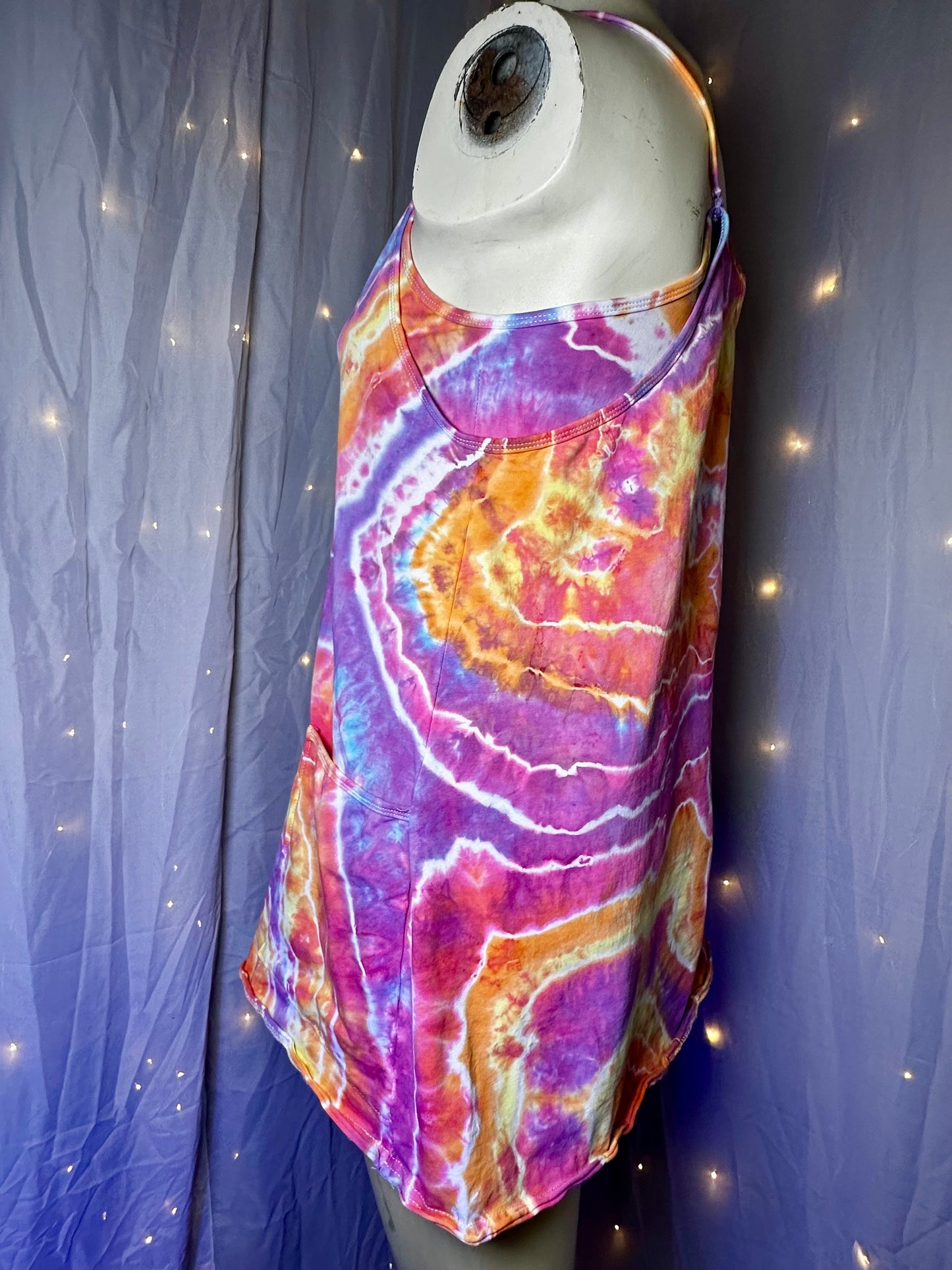 Small Soft Sunset Athletic Dress Romper