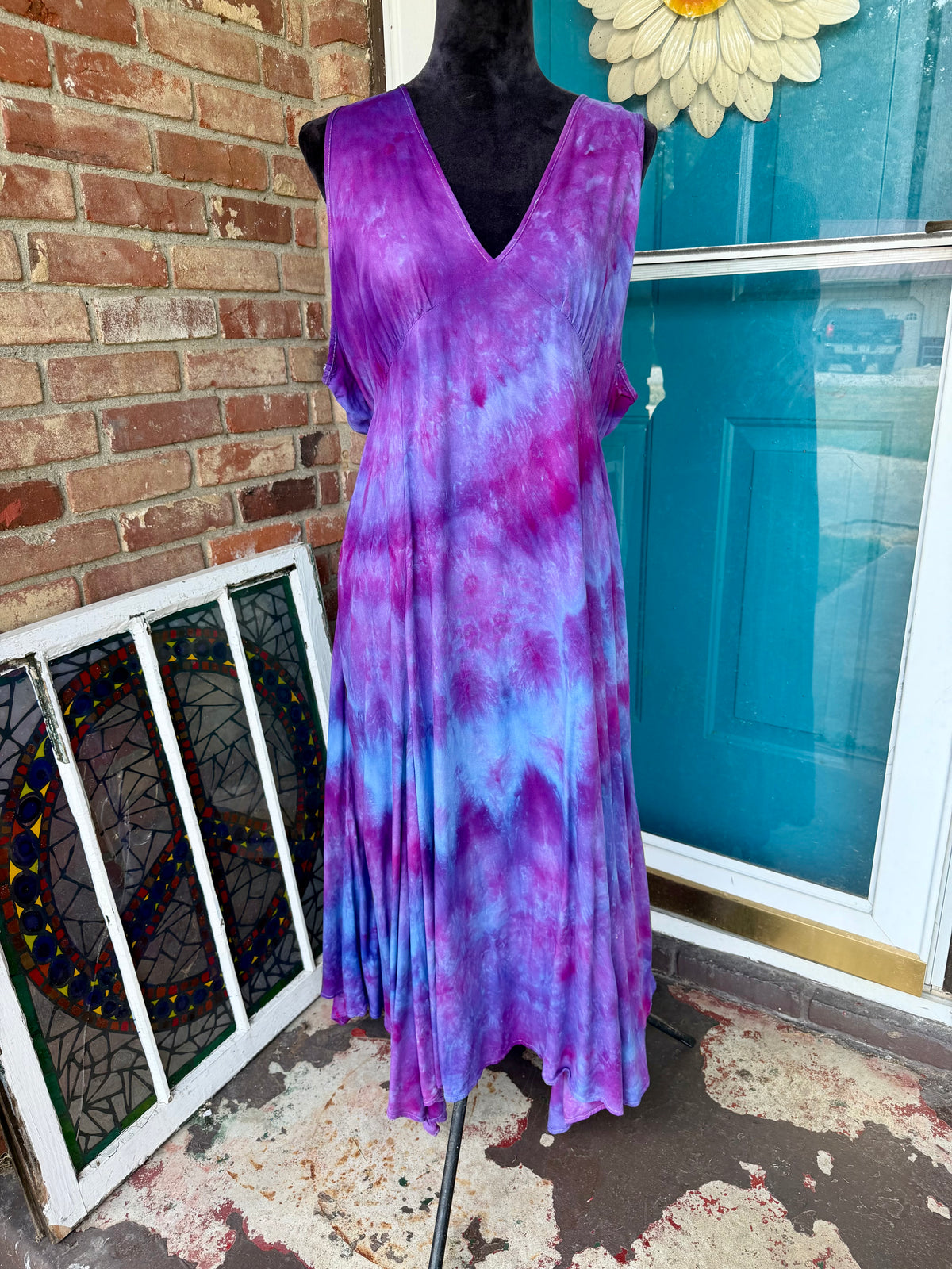 XL Amethyst Aurora Asymmetrical Dress