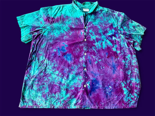 4XL Electric Lagoon Solstice Camp Shirt