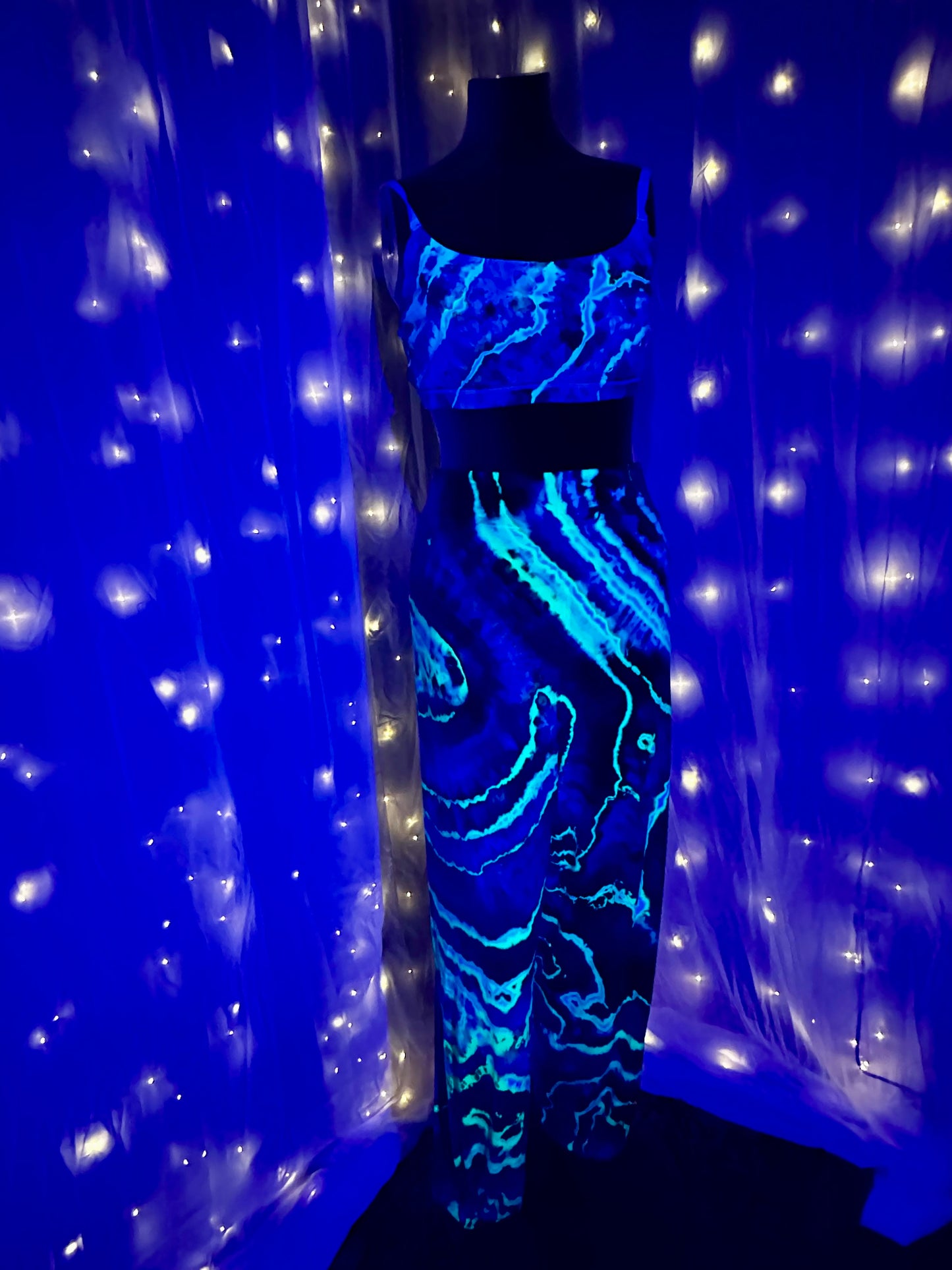 XXL Geode Glow Two Piece UV Reactive Set