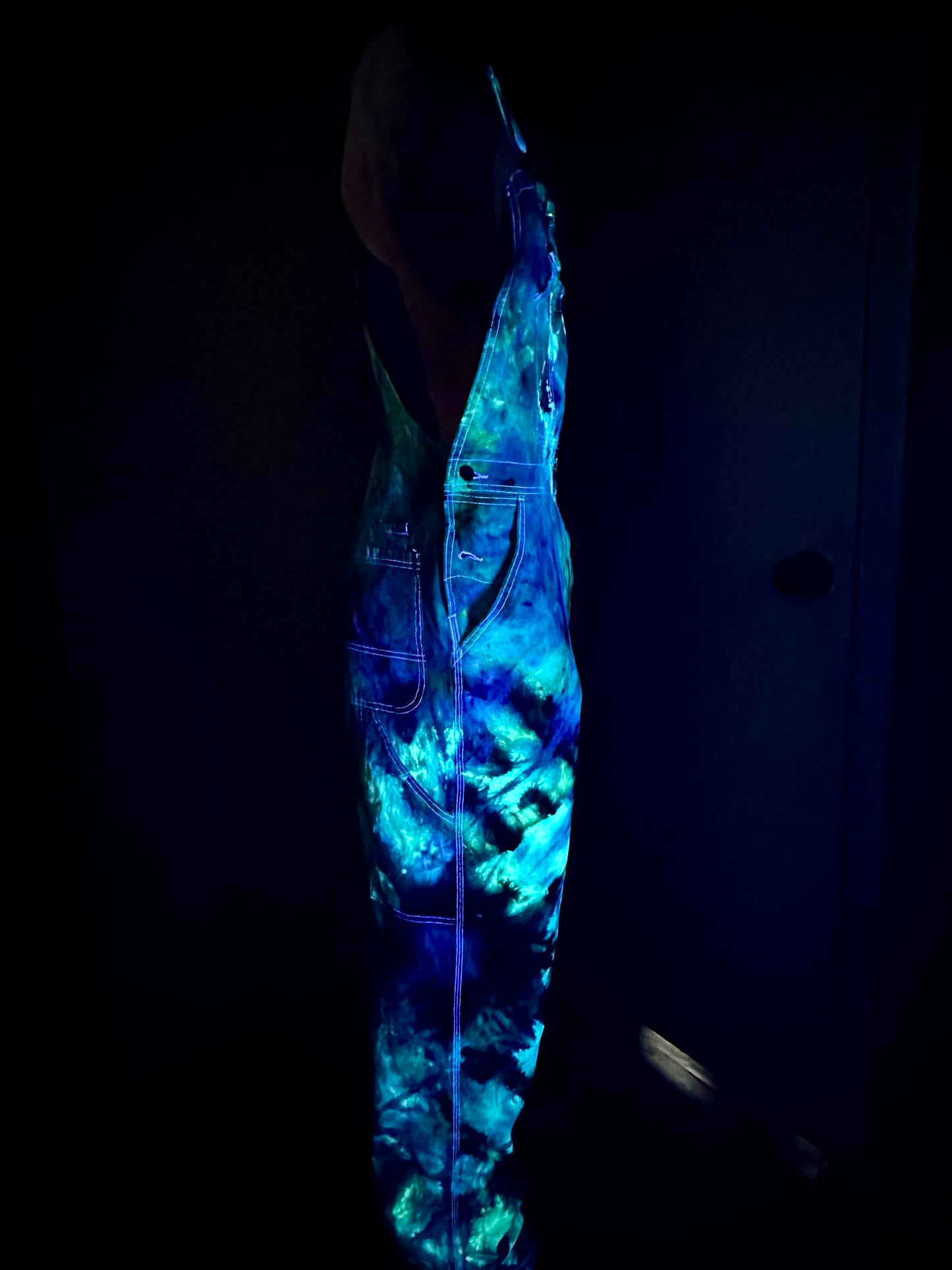 36x34 Alien Lagoon Dickies Overalls *UV Reactive*