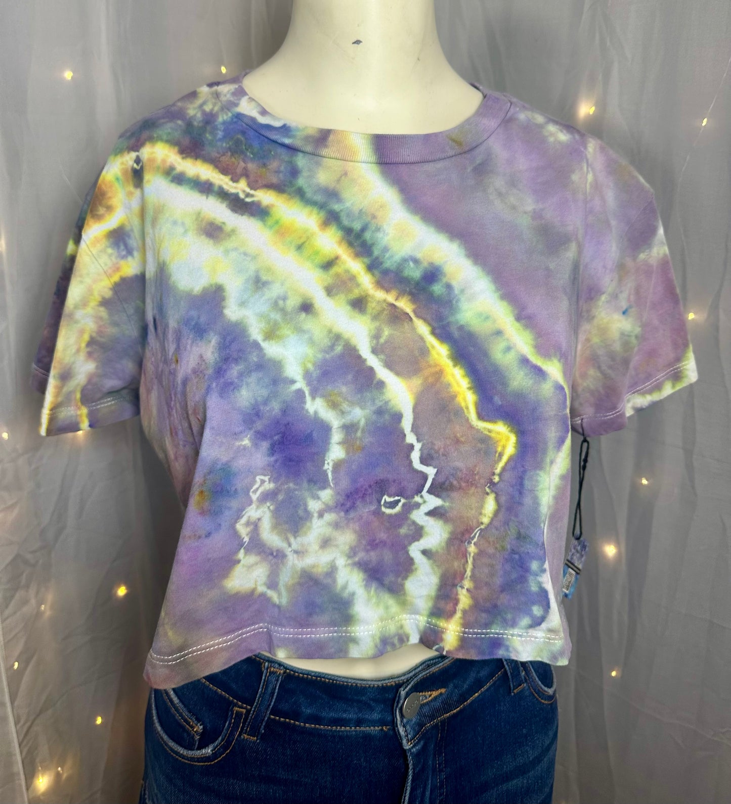 XL Violet Voltage Crop Top