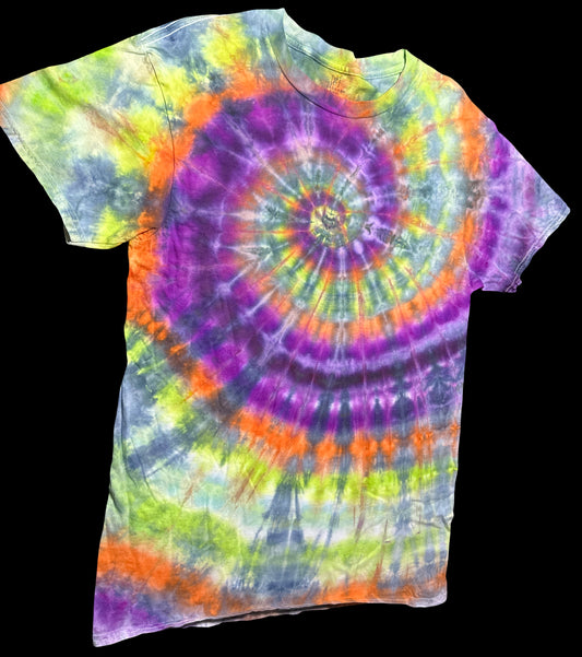 Medium Neon Halloween Swirl Tee