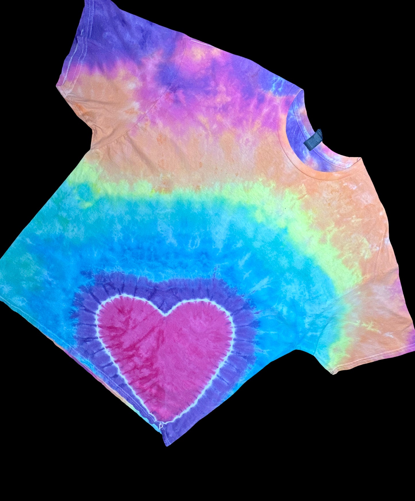 2XL Rainbow Riot Heart Tee