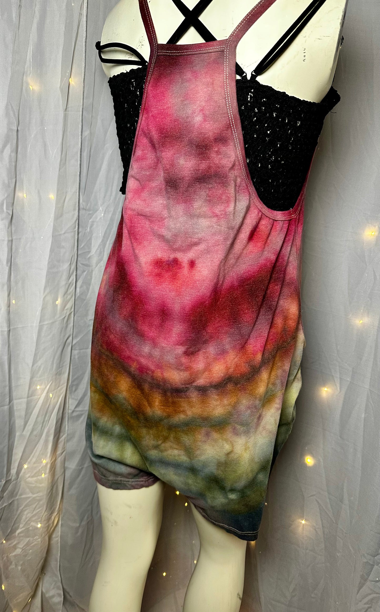 Medium Retro Rustic Rainbow Romper