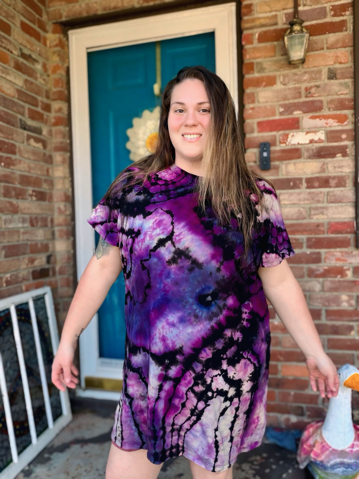 XXL Mystic Amethyst T-Shirt Dress