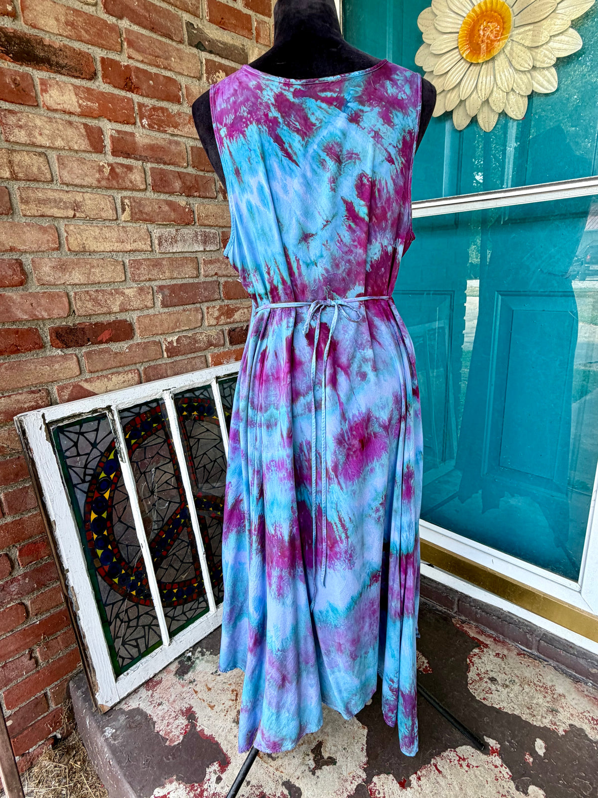 Large Lavender Moon Asymmetrical Dress