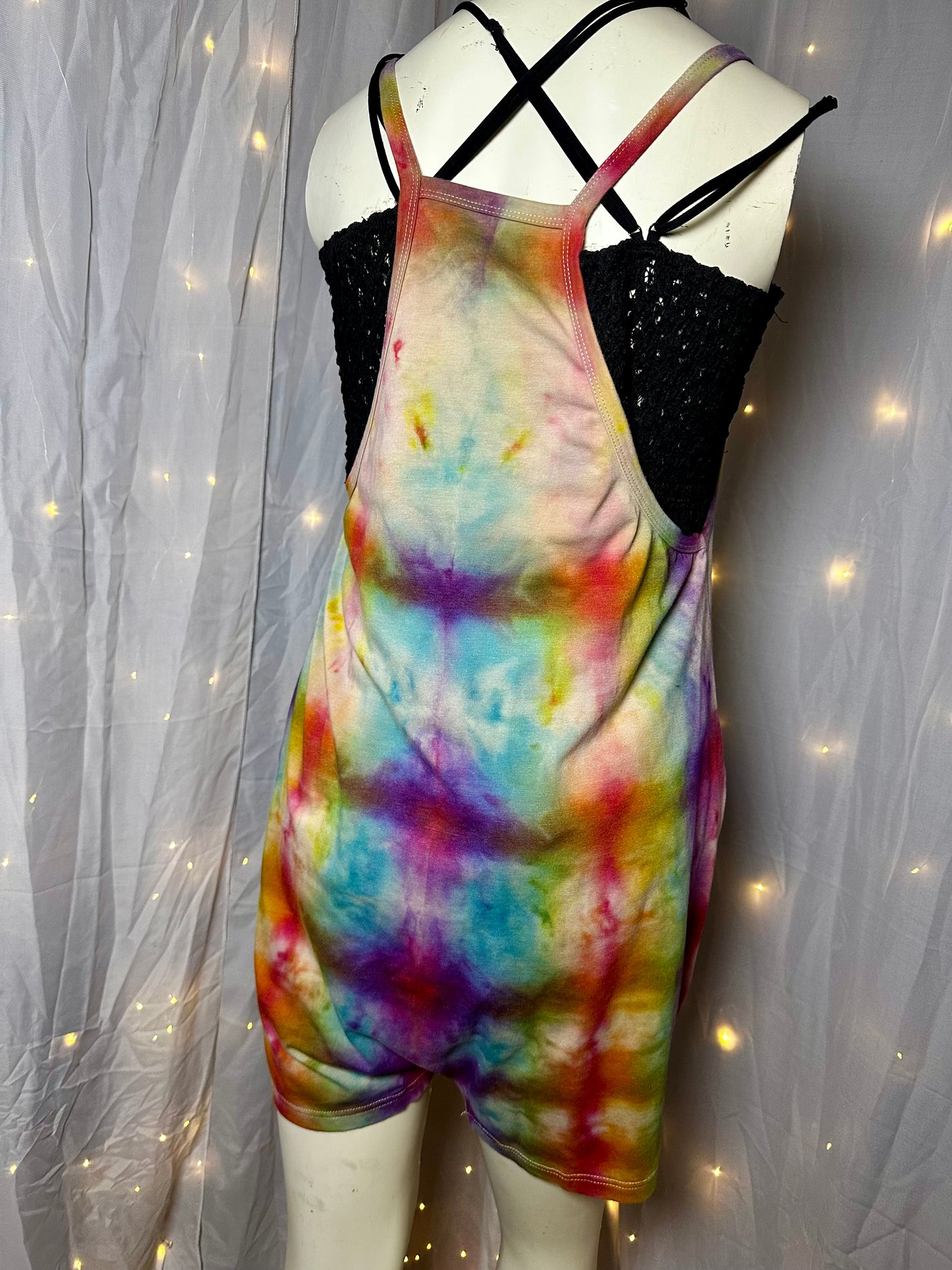 Medium Watercolor Whimsy Rainbow Romper