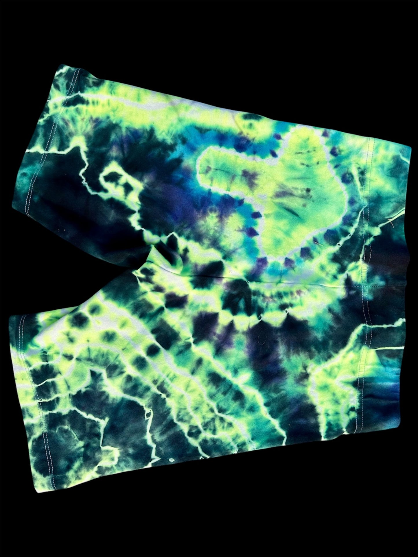 Small Neon Mycelium Biker Shorts