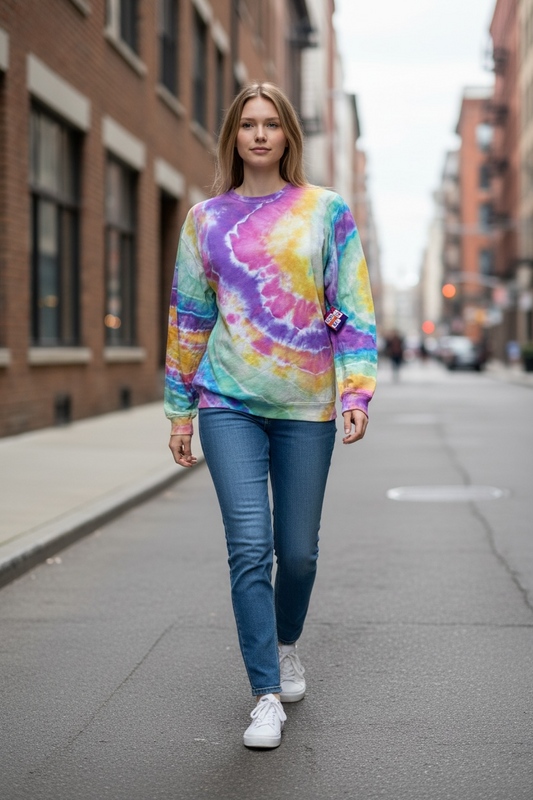 Medium Cotton Candy Long Sleeve Tee