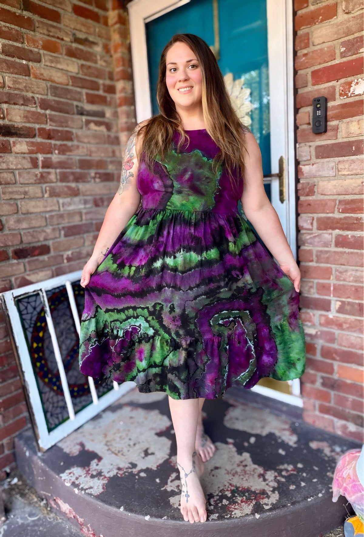 XXL Emerald Moon Spell Midi Dress