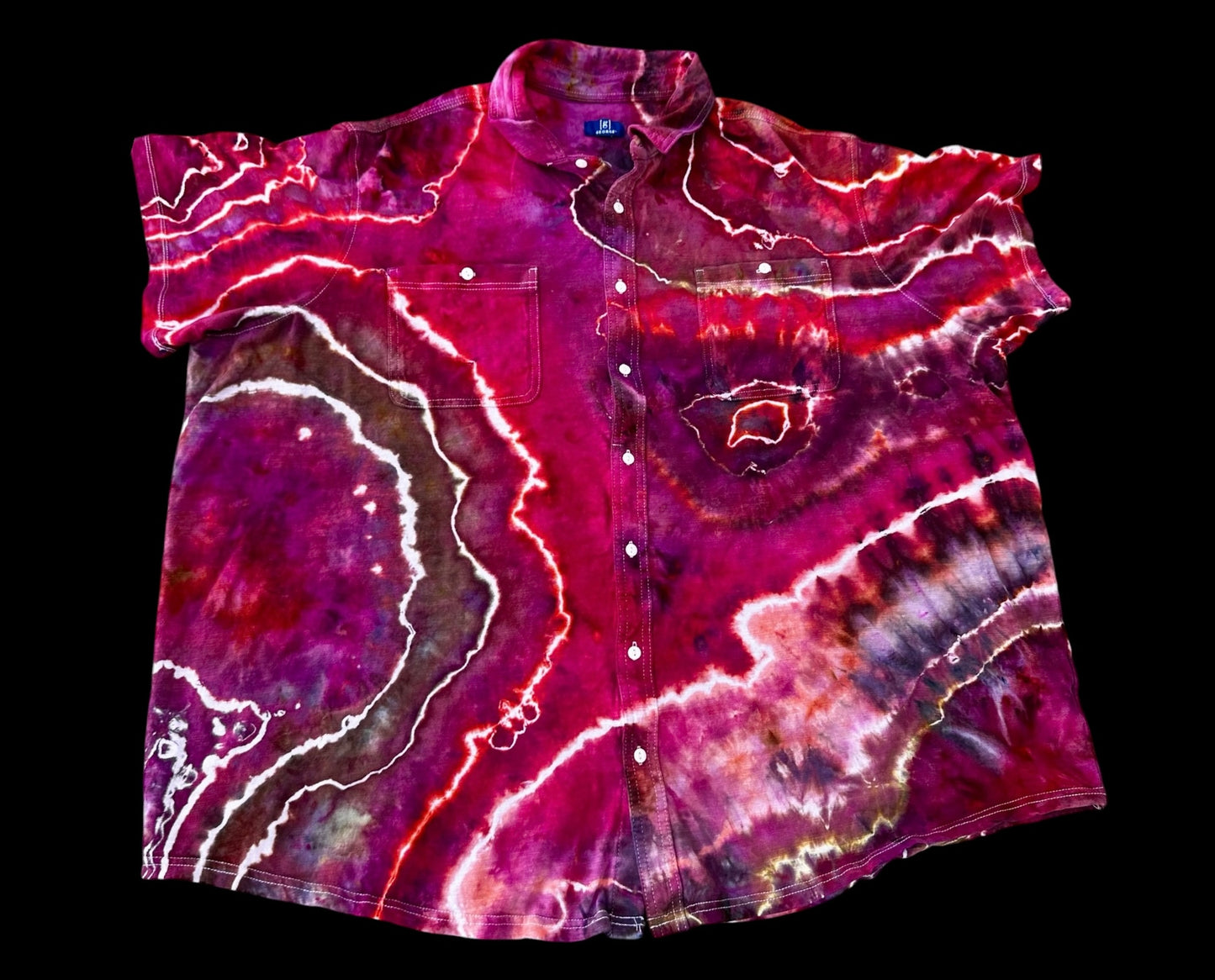 4XL Molten Garnet Button Down
