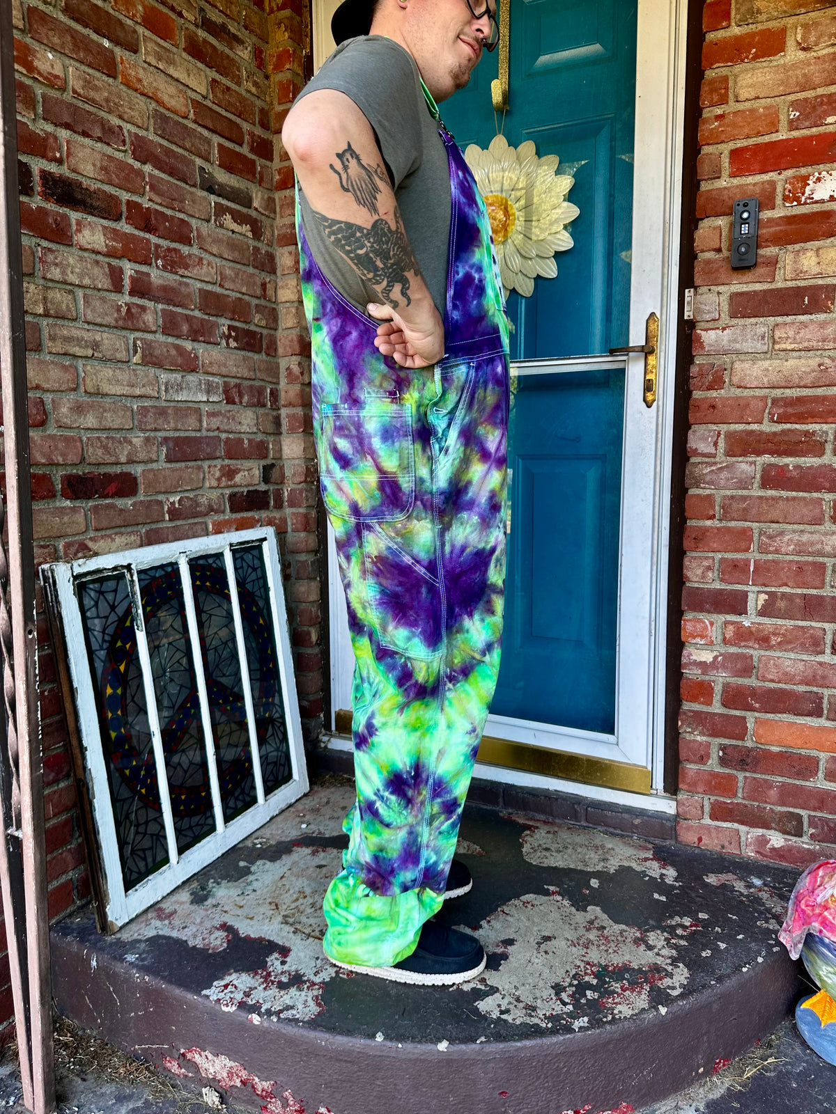 42x34 Bioluminescent Surge Dickies Overalls-UV Reactive