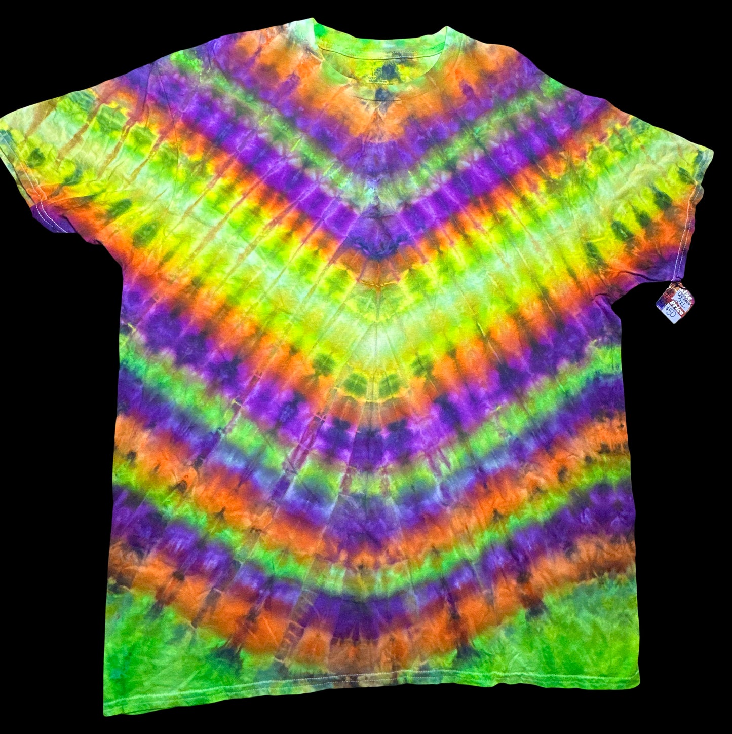 2XL Neon Halloween Vortex Tee *UV Reactive*