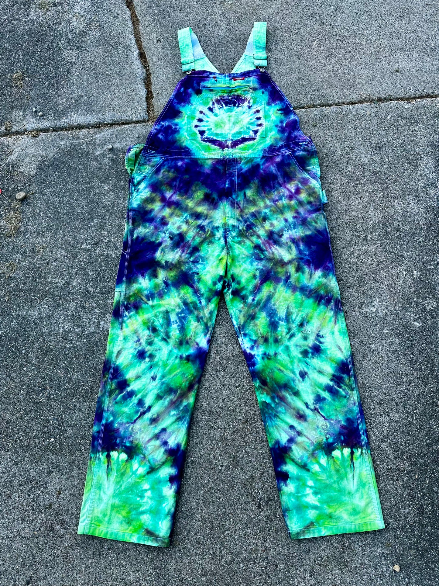 42x34 Bioluminescent Surge Dickies Overalls-UV Reactive