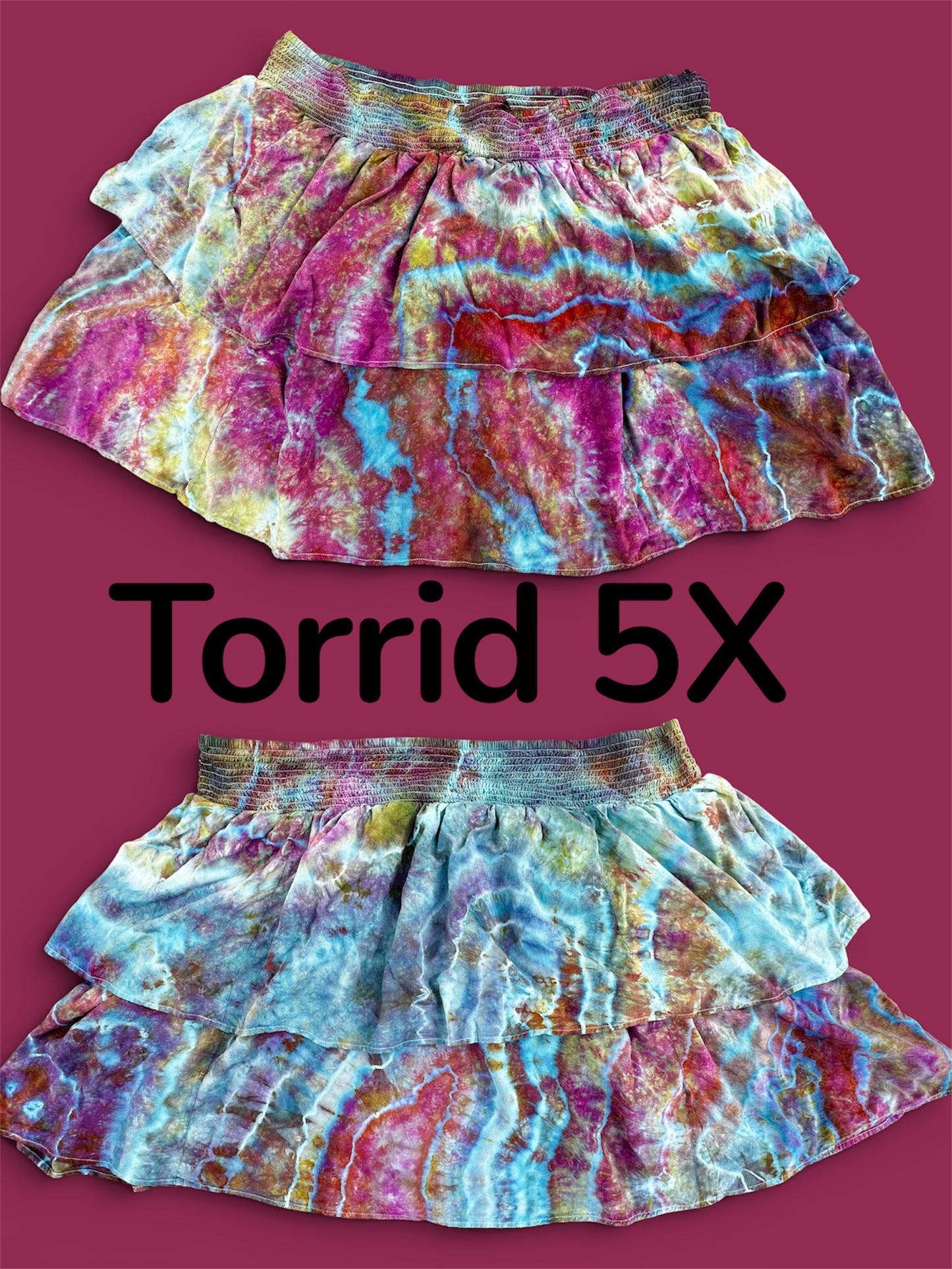 5X Prismatic Tide Mini Skirt