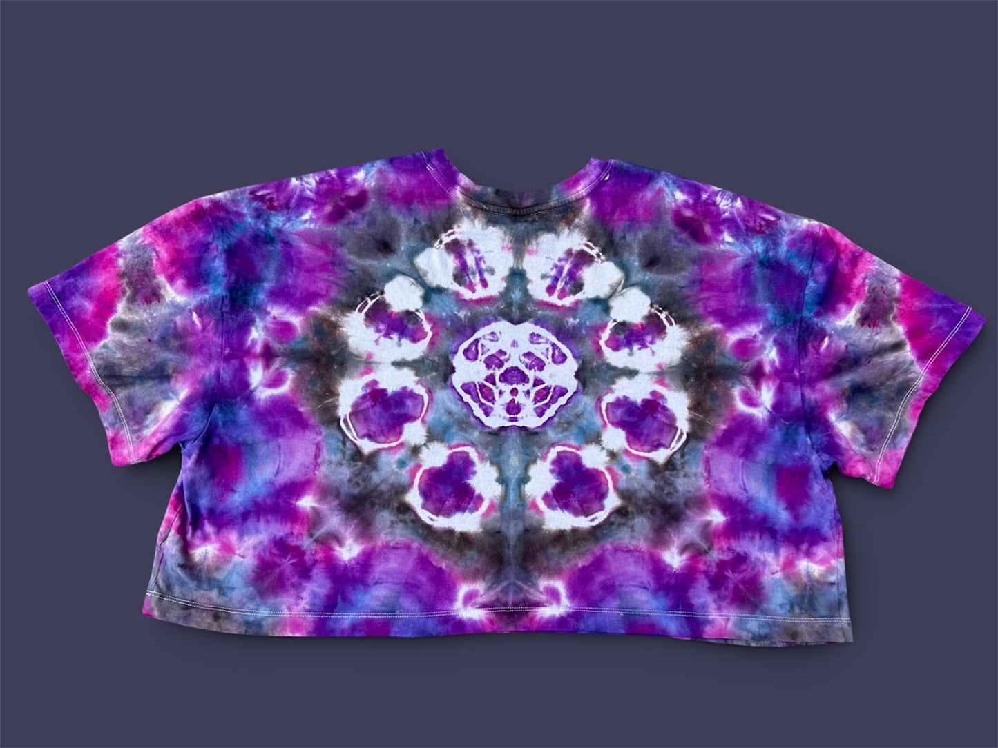 2X Moonflower Mandala Crop Top