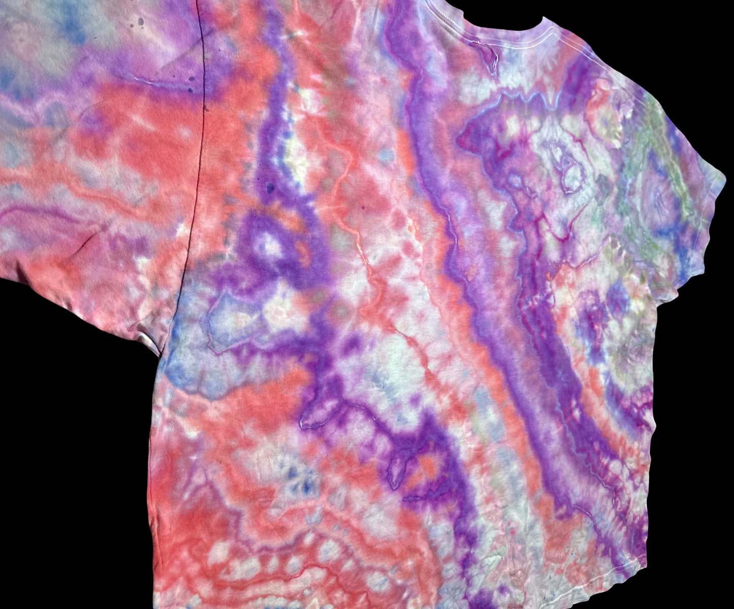 5XL Psychedelic Lilac Flow Tee
